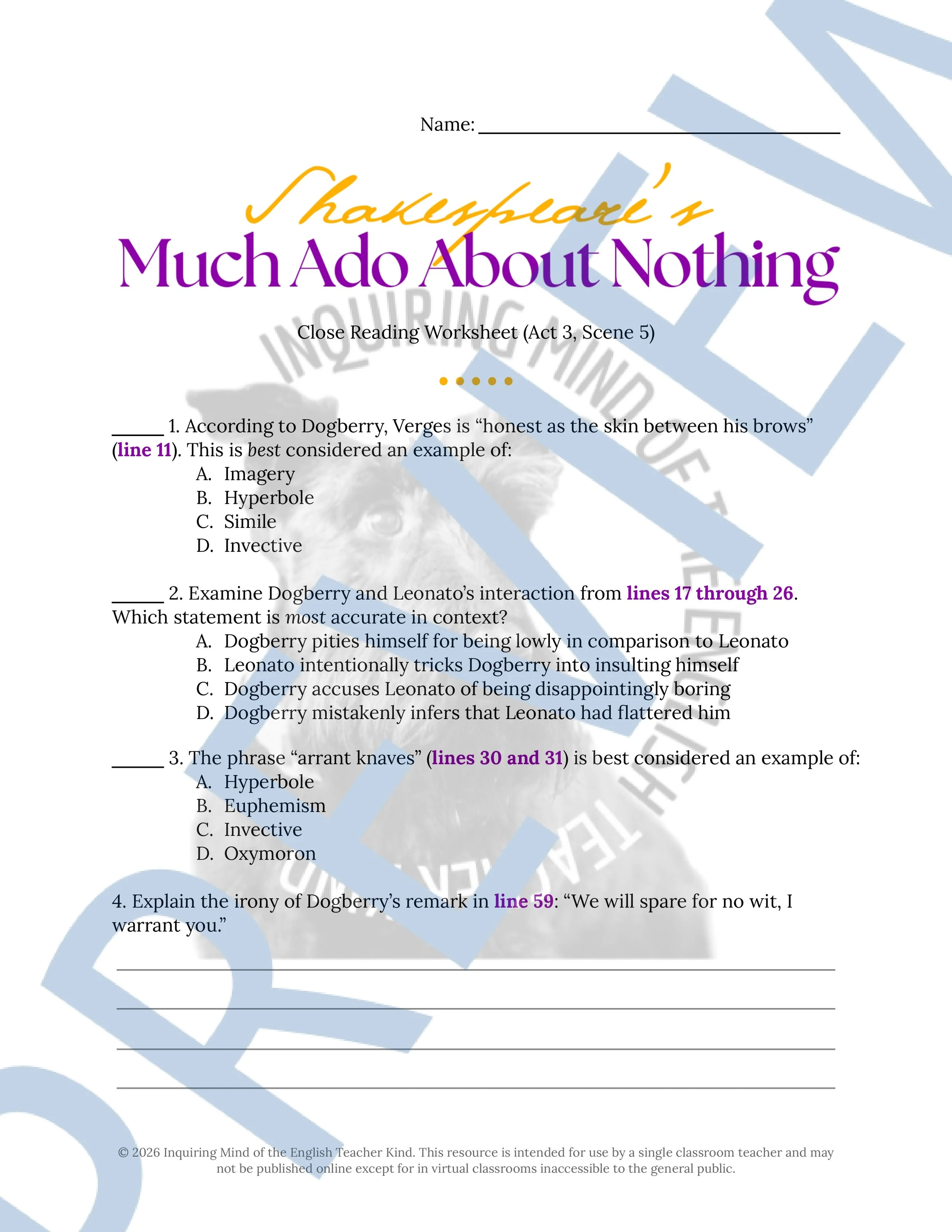 Much Ado About Nothing Act 3.5 Close Reading Analysis Worksheet (1).jpg