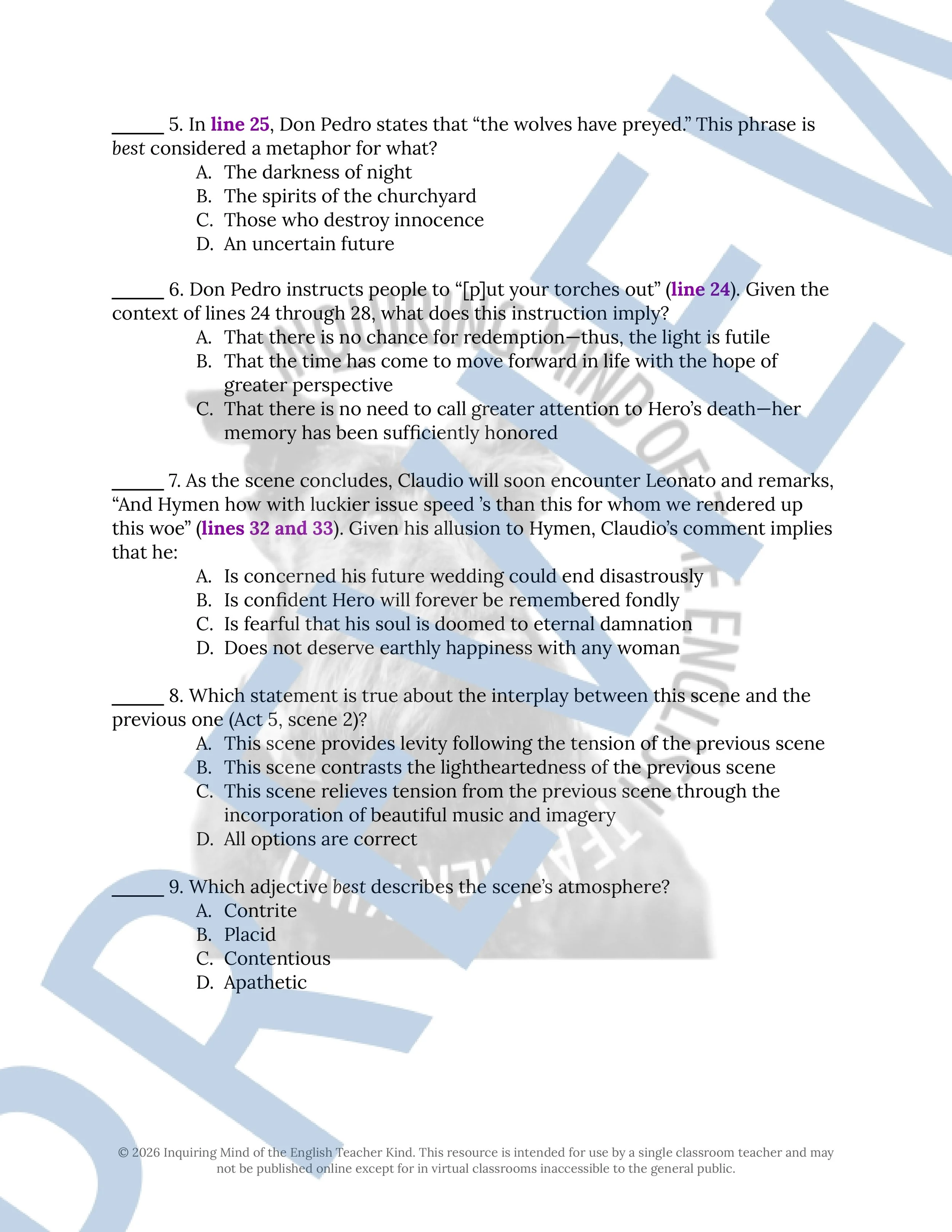 Much Ado About Nothing Act 5.3 Close Reading Analysis Worksheet (2).jpg
