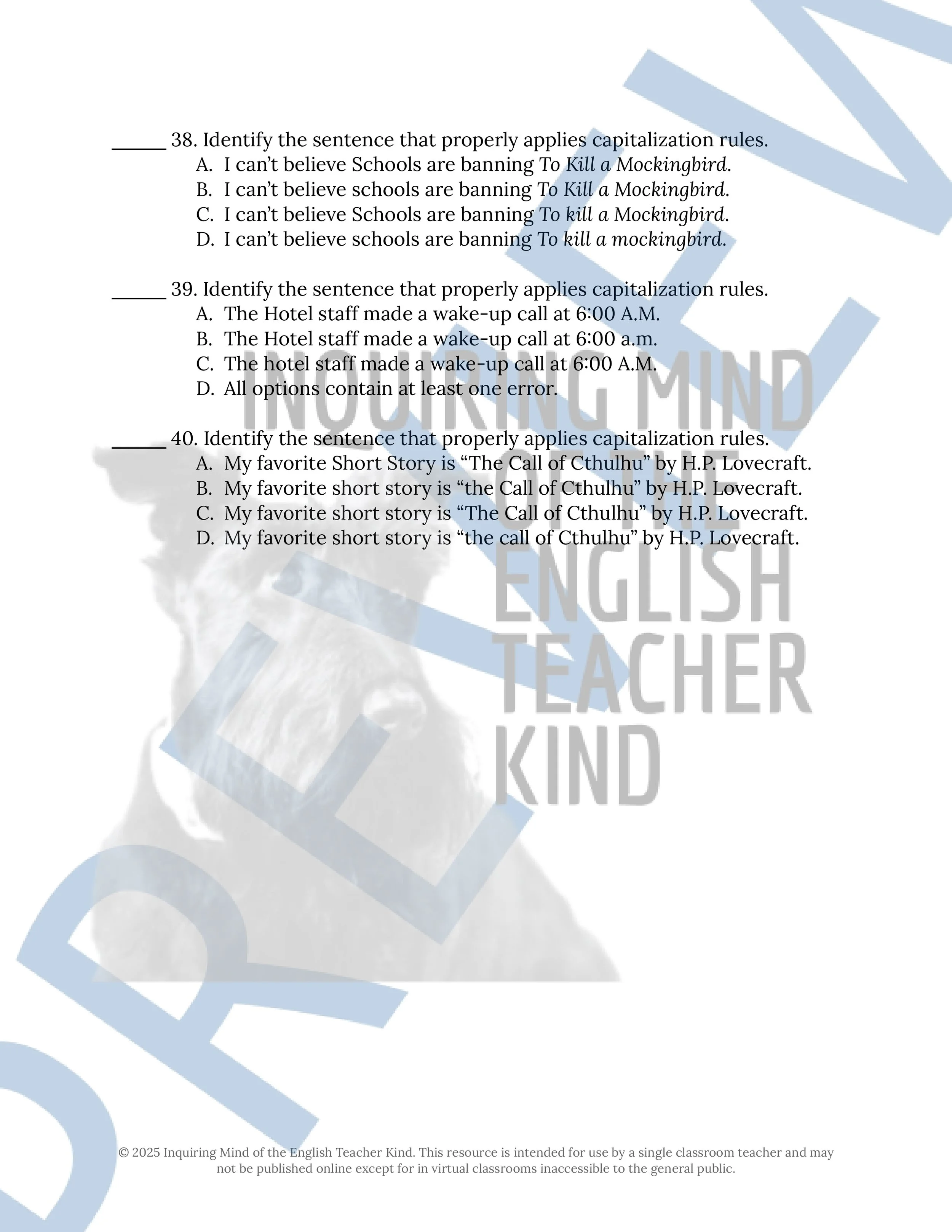 Grammar Review Worksheet on Capitalization from Inquiring Mind of the English Teacher Kind (8).jpg