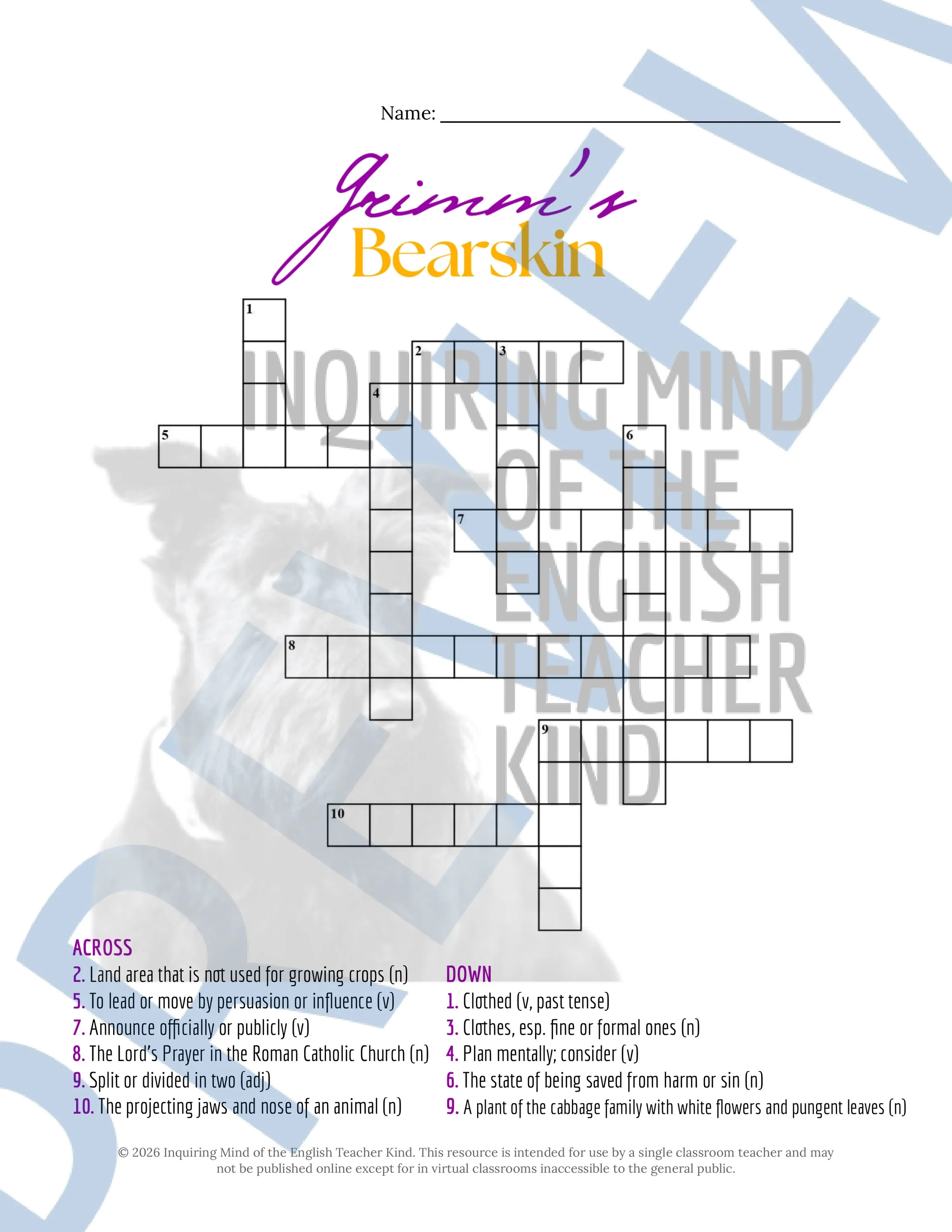 Bearskin by the Brothers Grimm Vocabulary Activities - Fairy Tale Activities (3).jpg