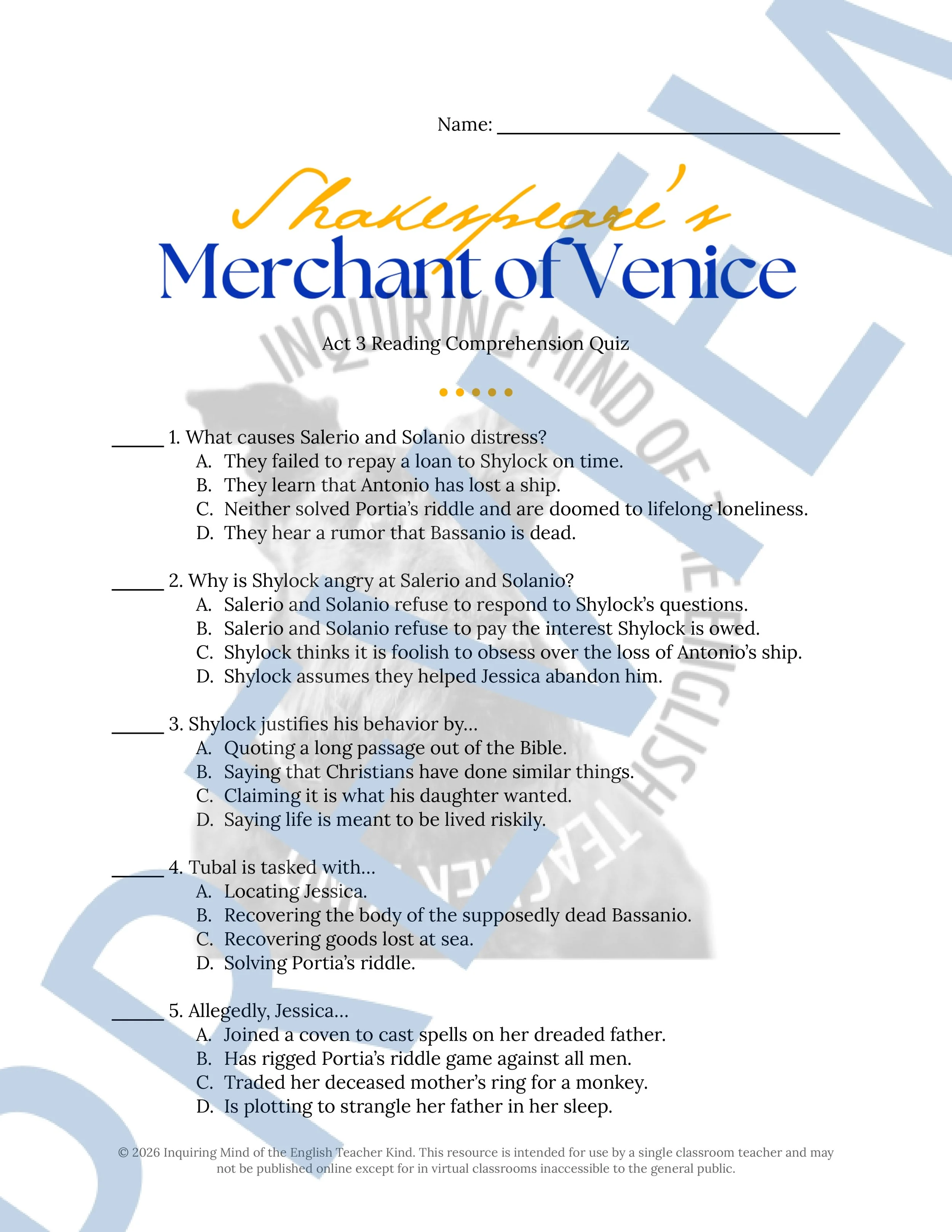 Merchant of Venice Act 3 Quiz and Answer Key (1).jpg