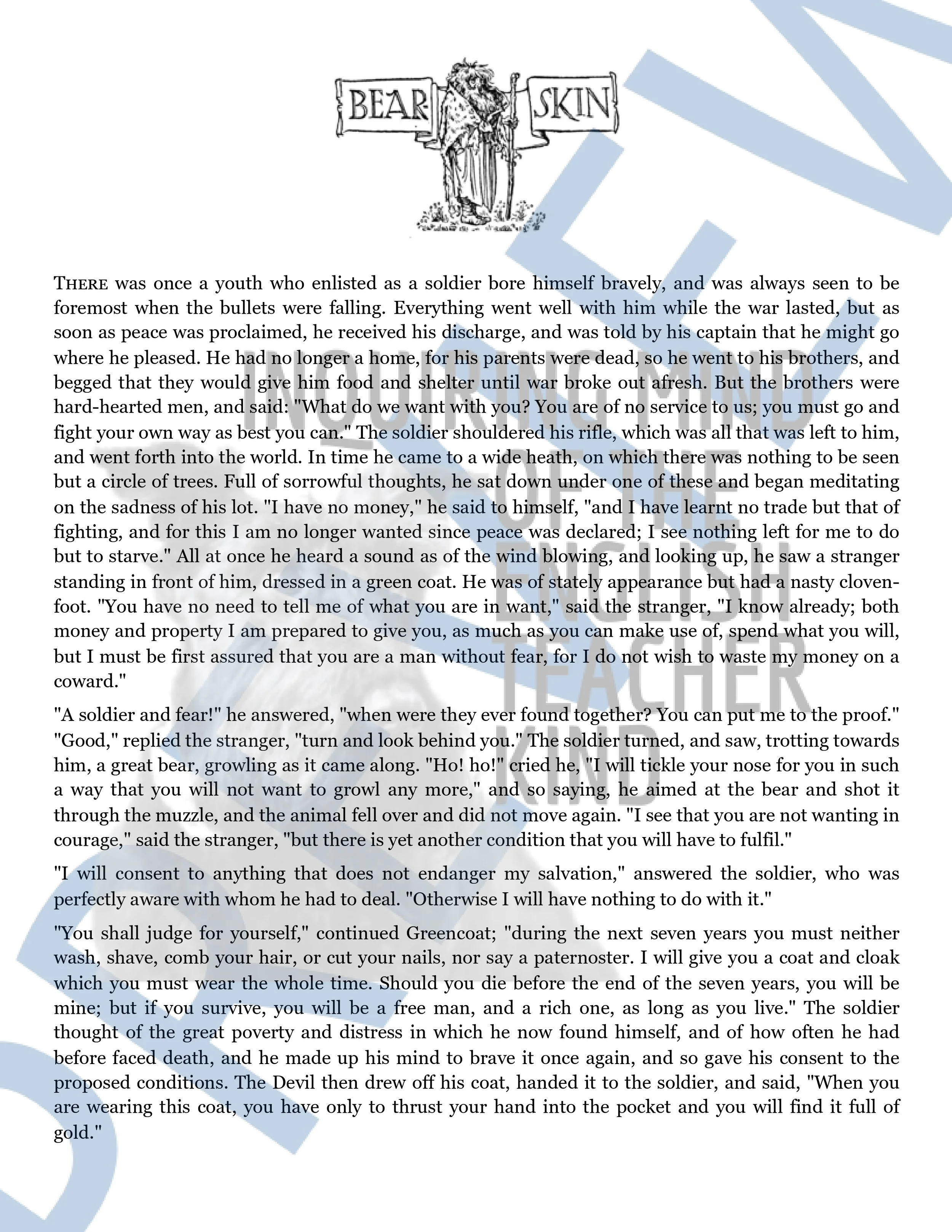 Bearskin by the Brothers Grimm - Fairy Tale (1).jpg