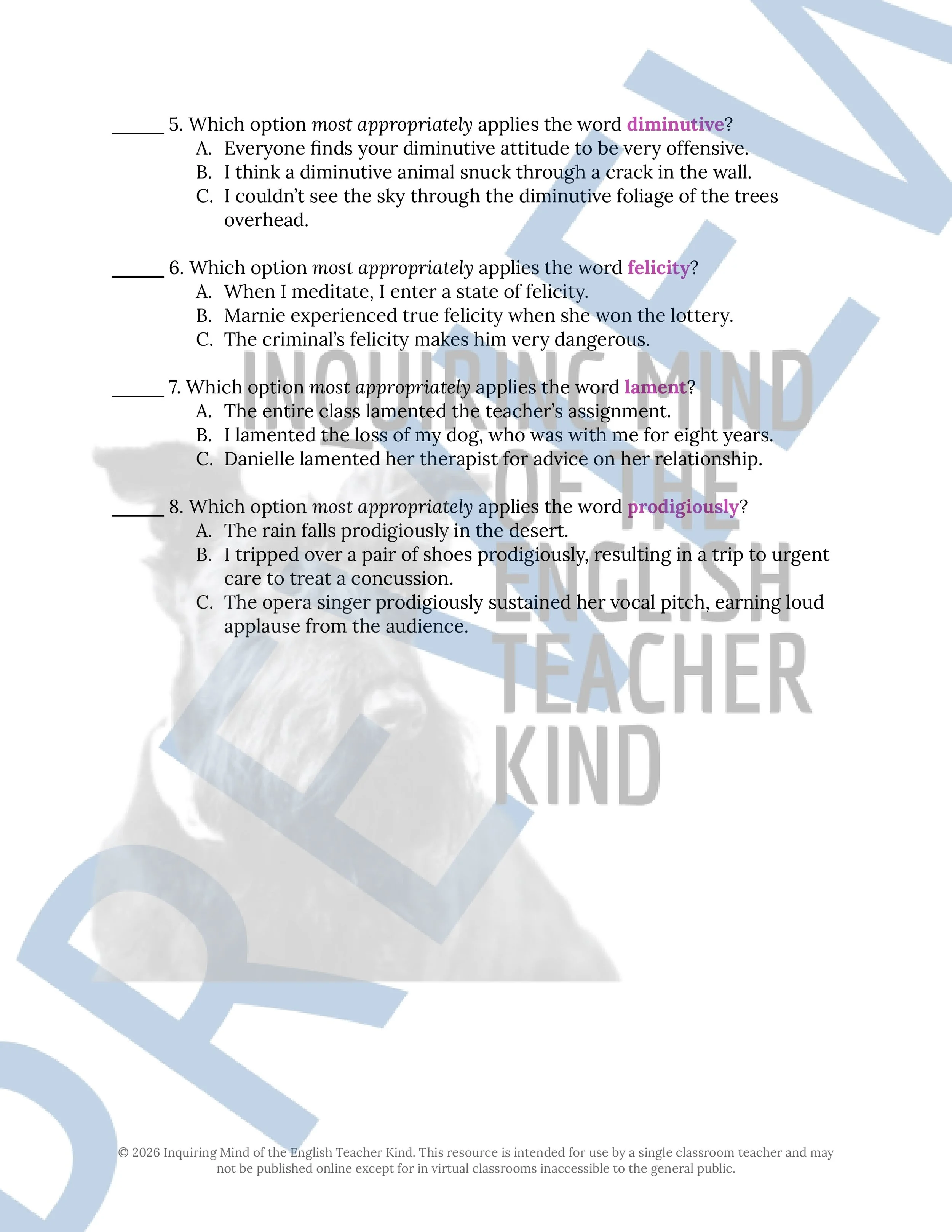 The Wonderful Musician Vocabulary Activities - Grimm Fairy Tale (2).jpg