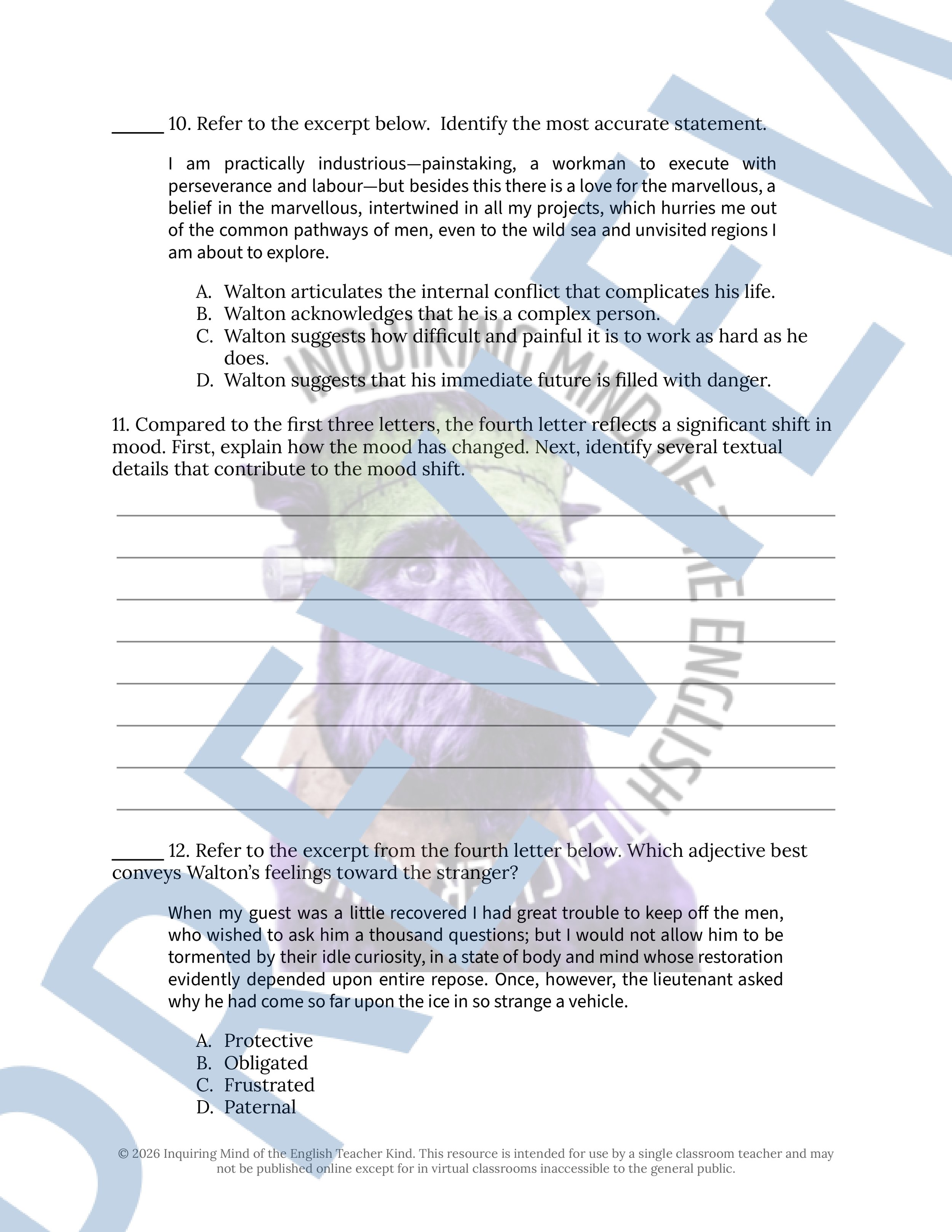 Frankenstein Letters 1-4 Close Reading Analysis Worksheet and Answer Key for High School English Language Arts (3).jpg