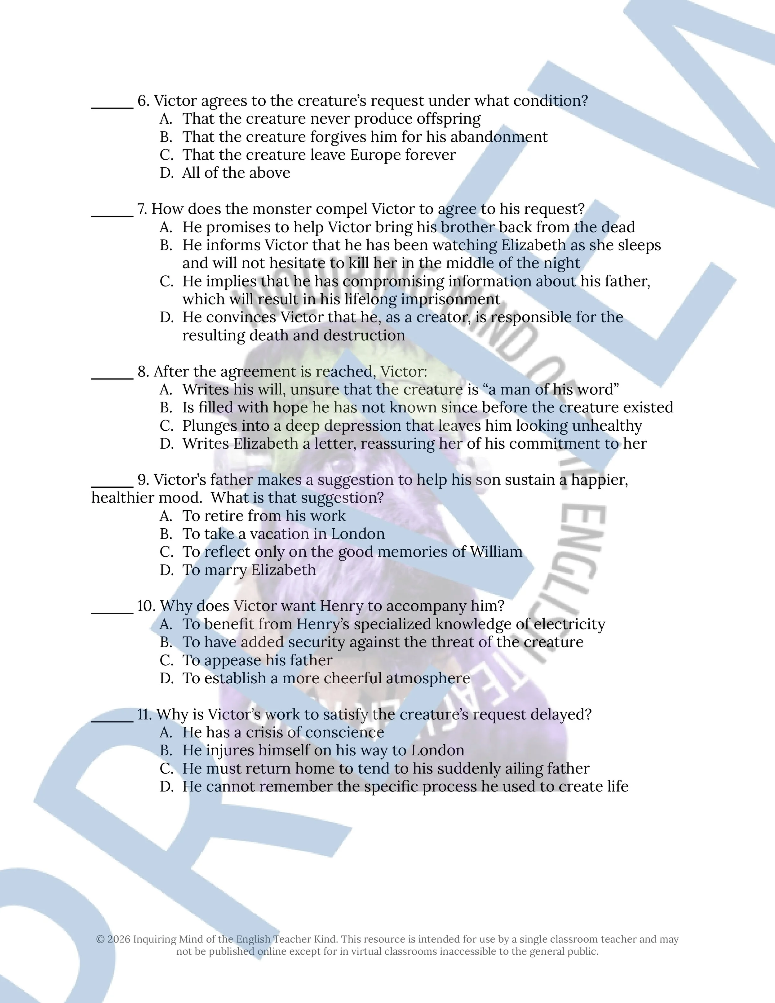 Frankenstein by Mary Shelley Chapters 16, 17, and 18 Quiz and Answer Key (2).jpg