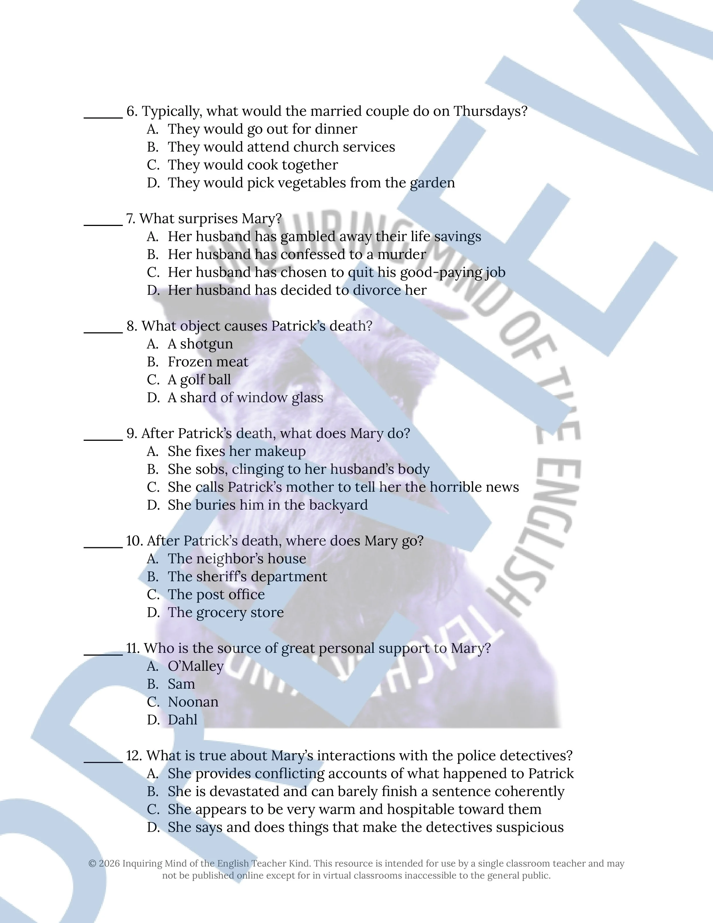 Lamb to the Slaughter by Roald Dahl Quiz and Answer Key (2).jpg