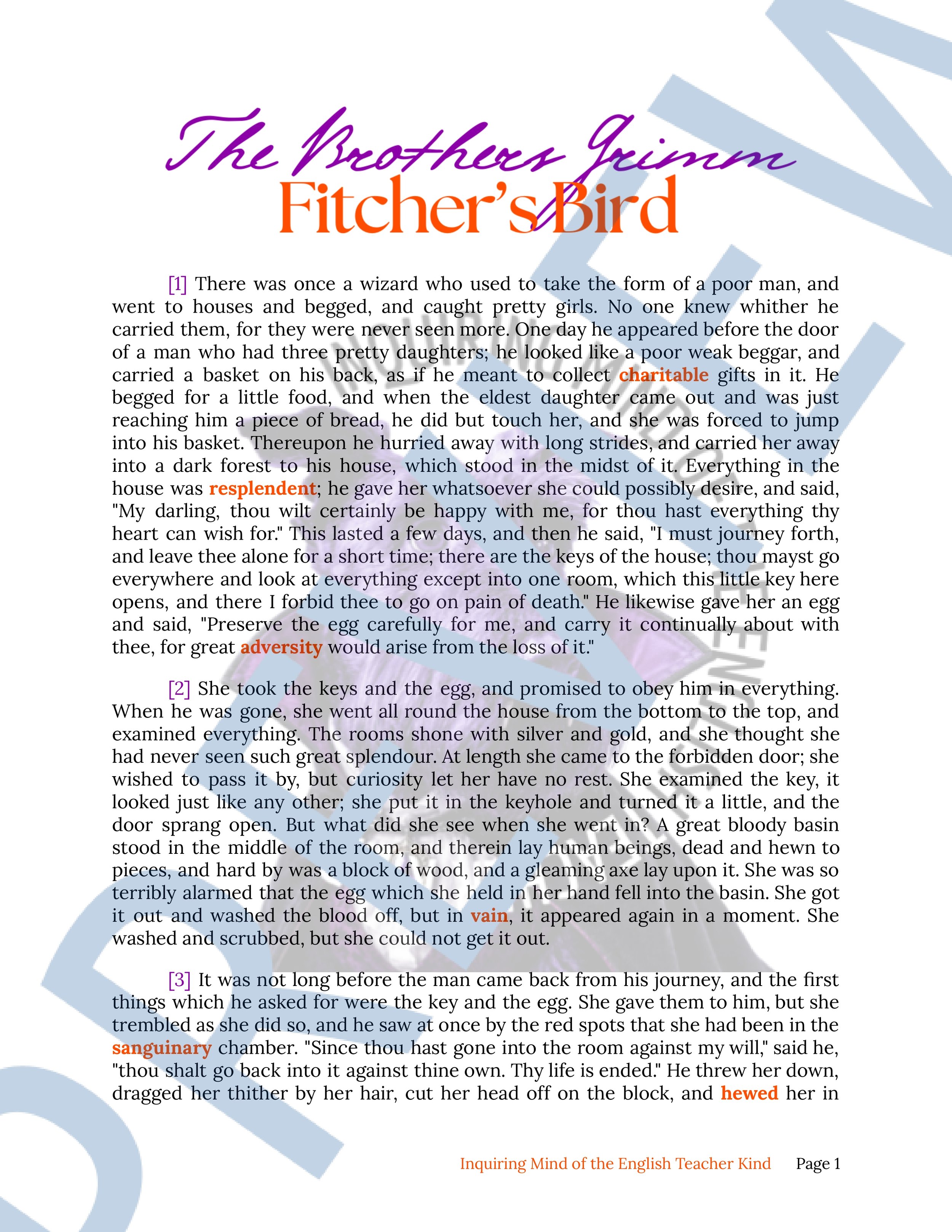 Fitcher's Bird by the Brothers Grimm (1).jpg