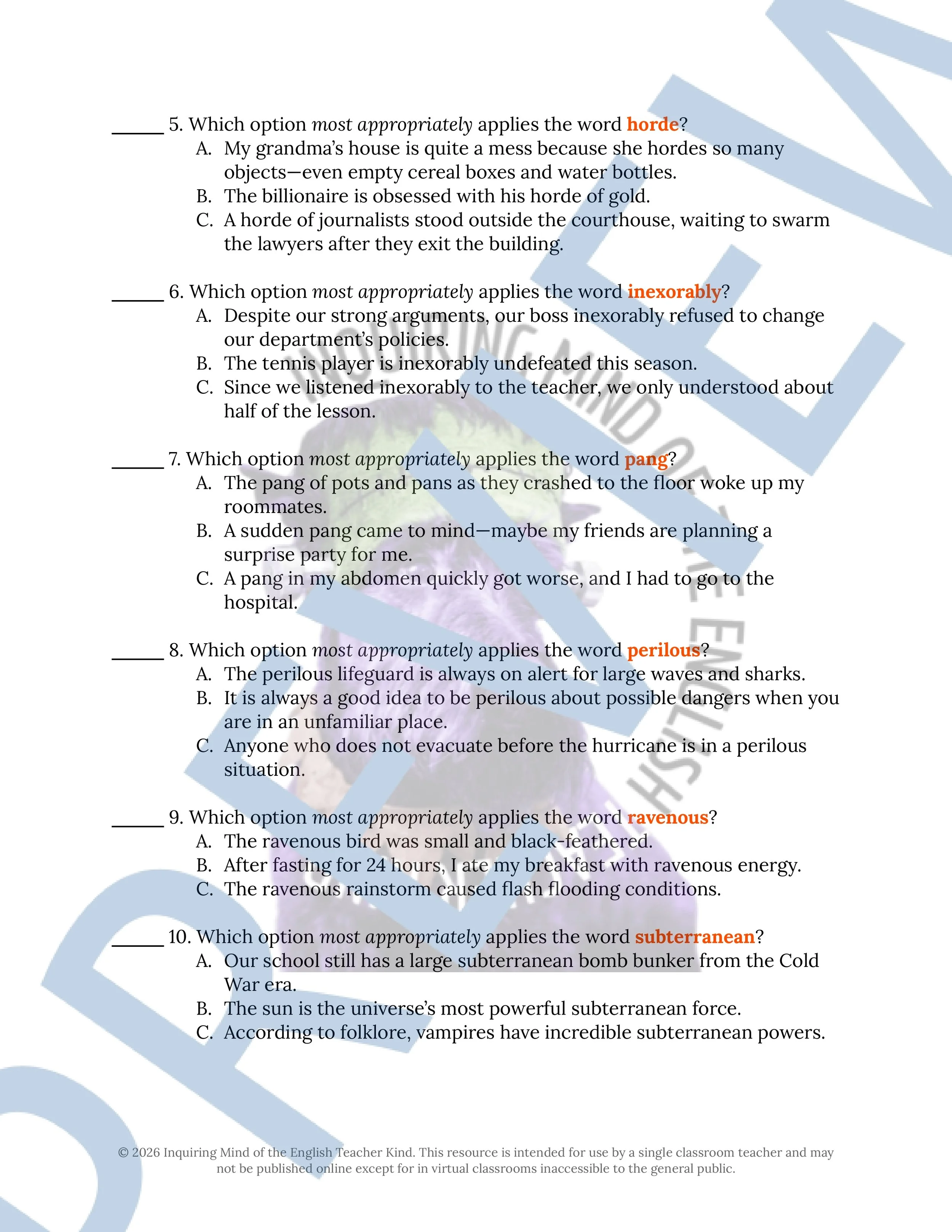 The Graveyard Rats by Henry Kuttner Vocabulary Activities for High School ELA and Halloween Season (4).jpg