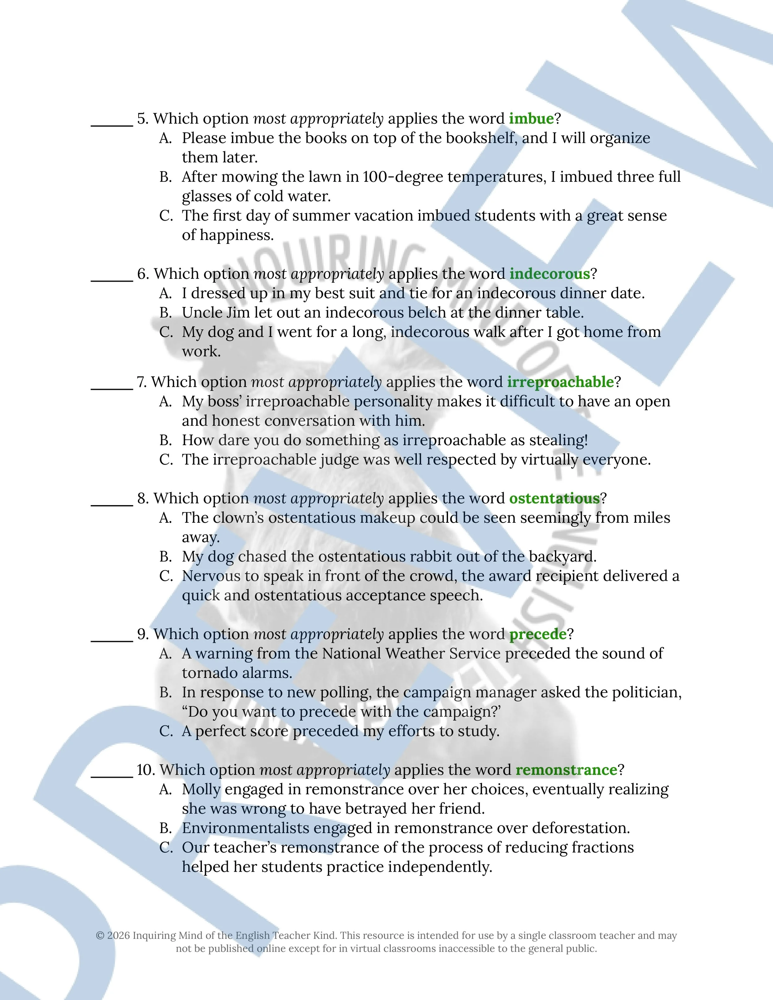 The Minister's Black Veil by Nathaniel Hawthorne Vocabulary Activities (2).jpg