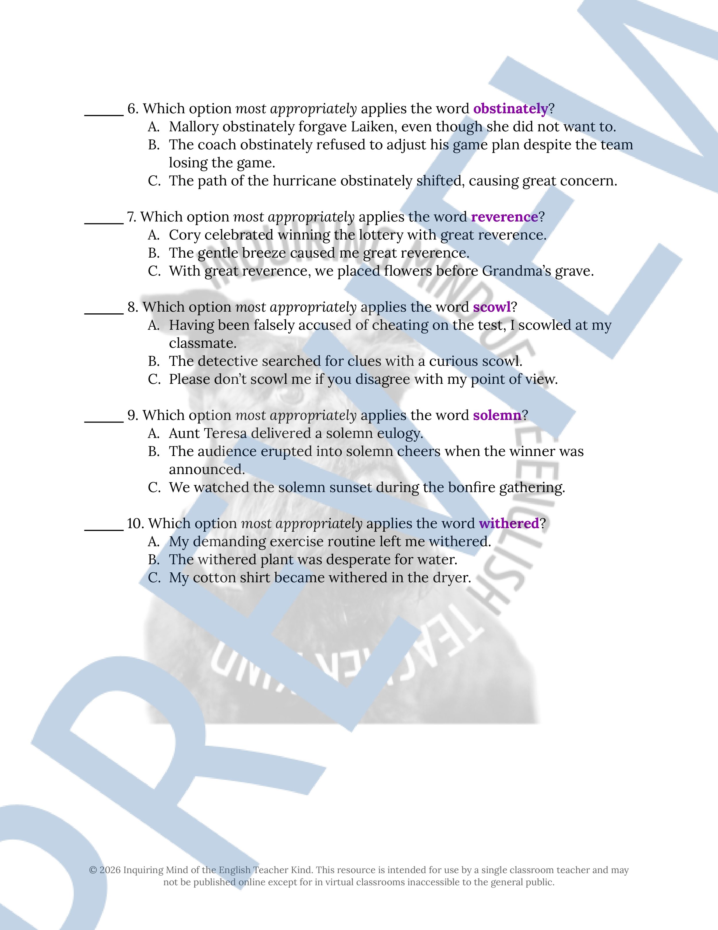 The Hobbit Chapter 1 Vocabulary Activities Crossword Puzzle Word Search Worksheet (2).jpg