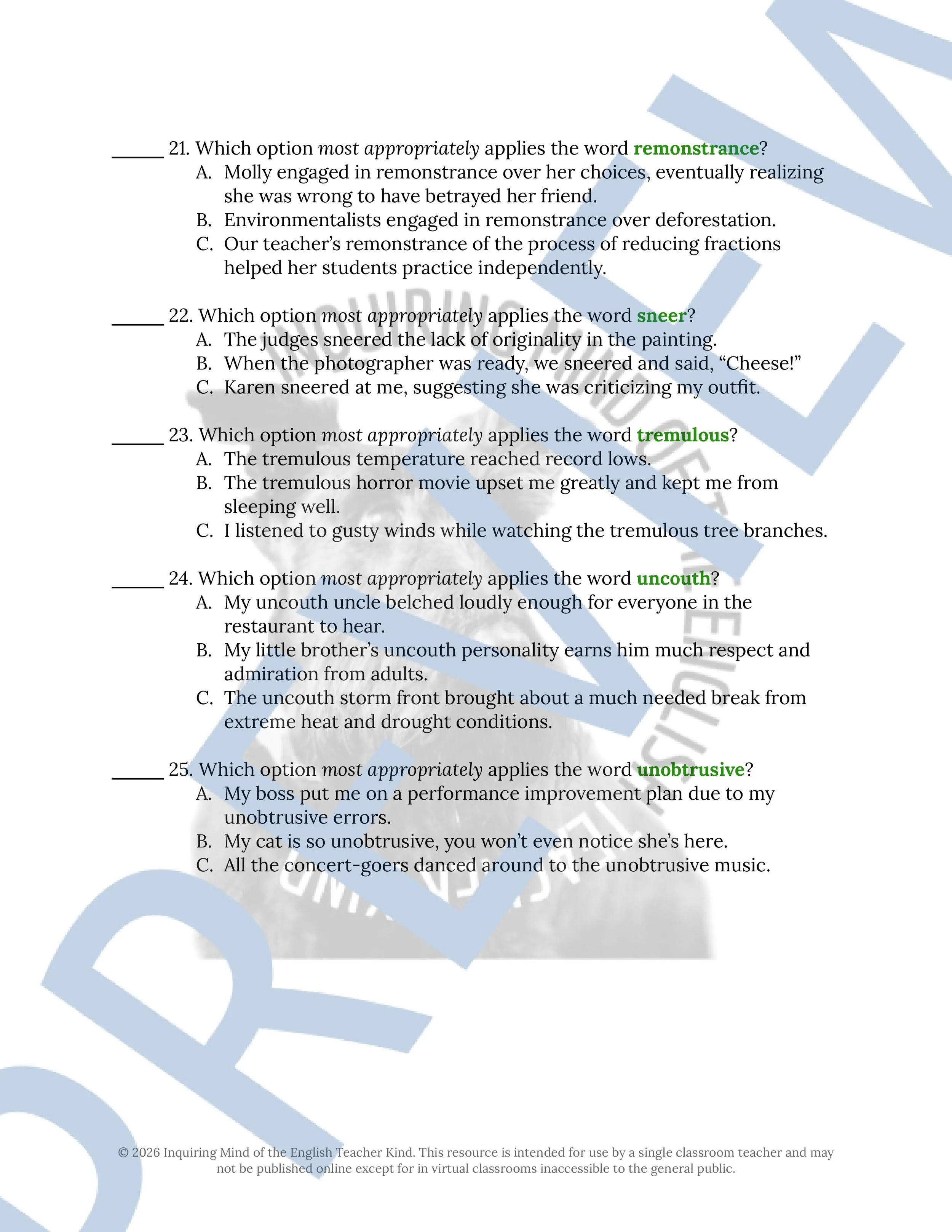 The Birthmark by Nathaniel Hawthorne Vocabulary Activities (4).jpg