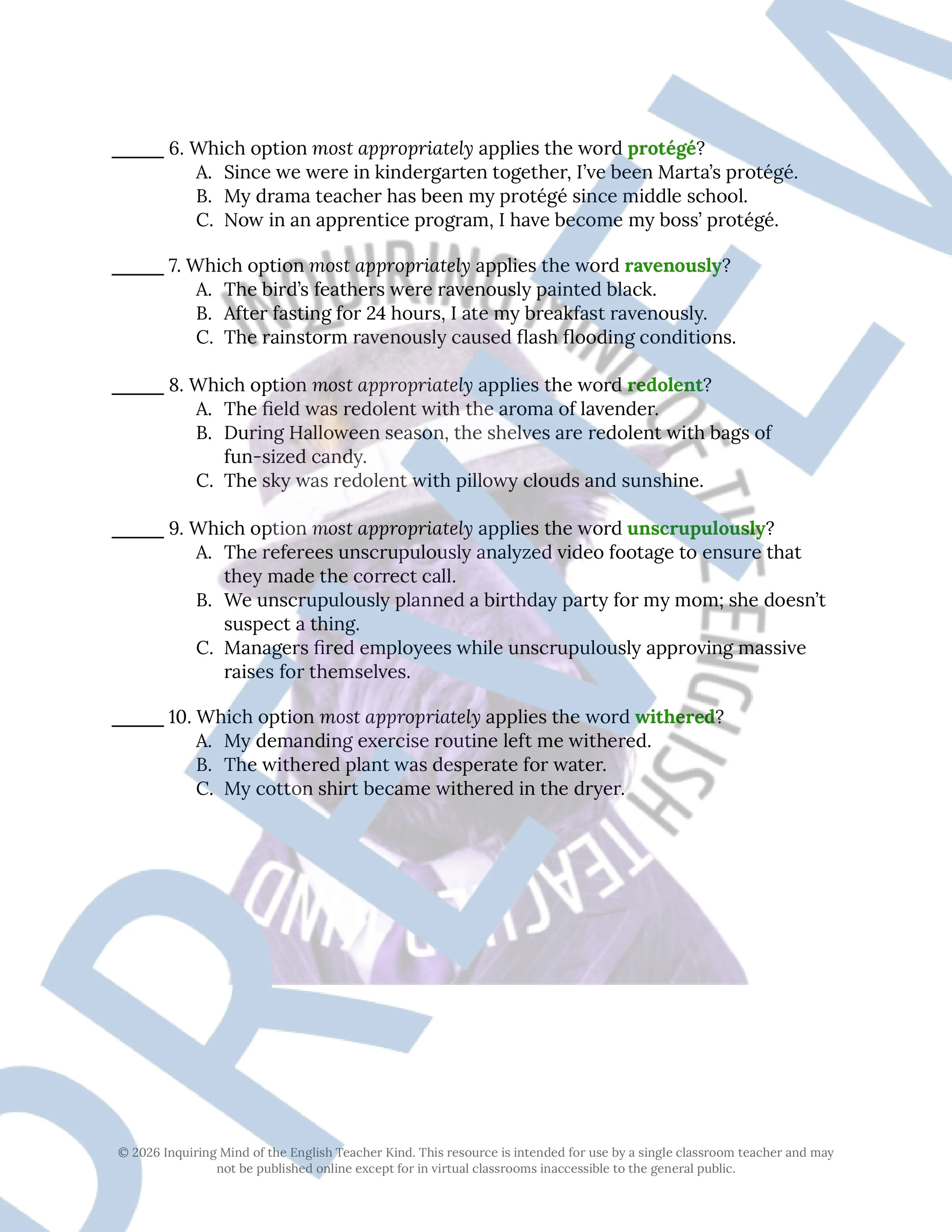 The Great Gatsby Chapter 8 Vocabulary Activities for High School American Literature - Crossword Puzzle and Word Search (2).jpg