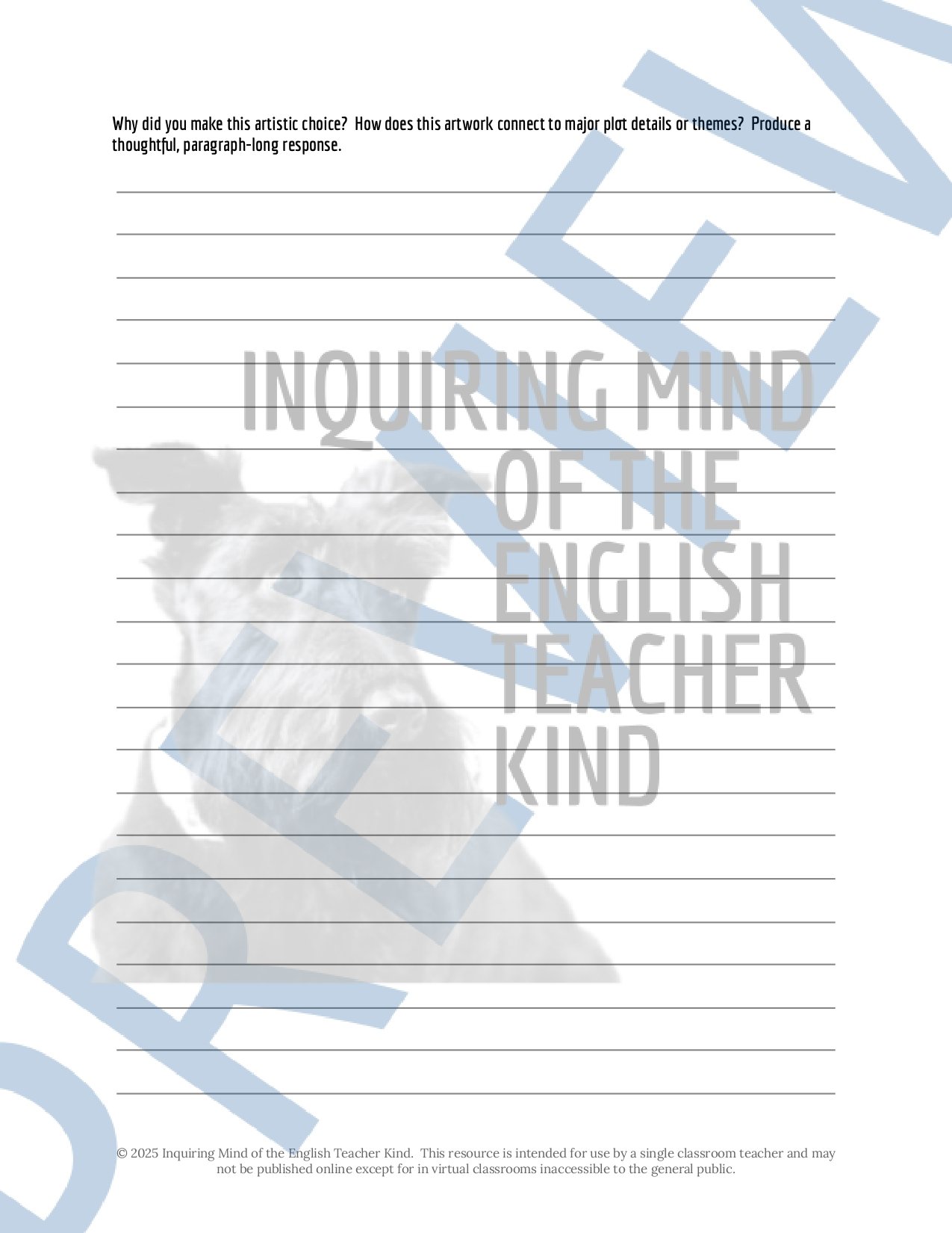 Ender's Game by Orson Scott Card Literature Circle Activities for High School from Inquiring Mind of the English Teacher Kind