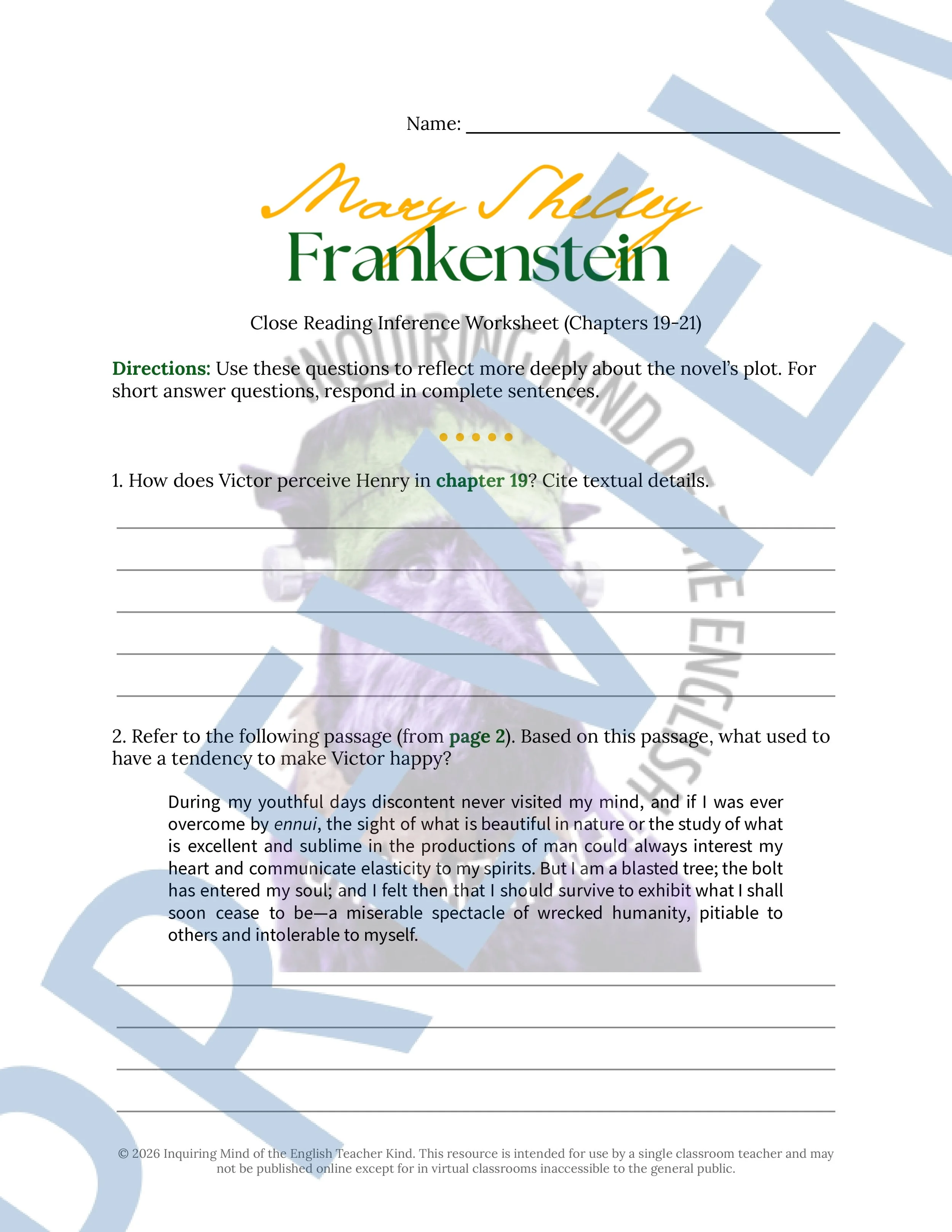 Frankenstein Chapters 19, 20, and 21 Close Reading Analysis Worksheet and Answer Key for High School English Language Arts (1).jpg