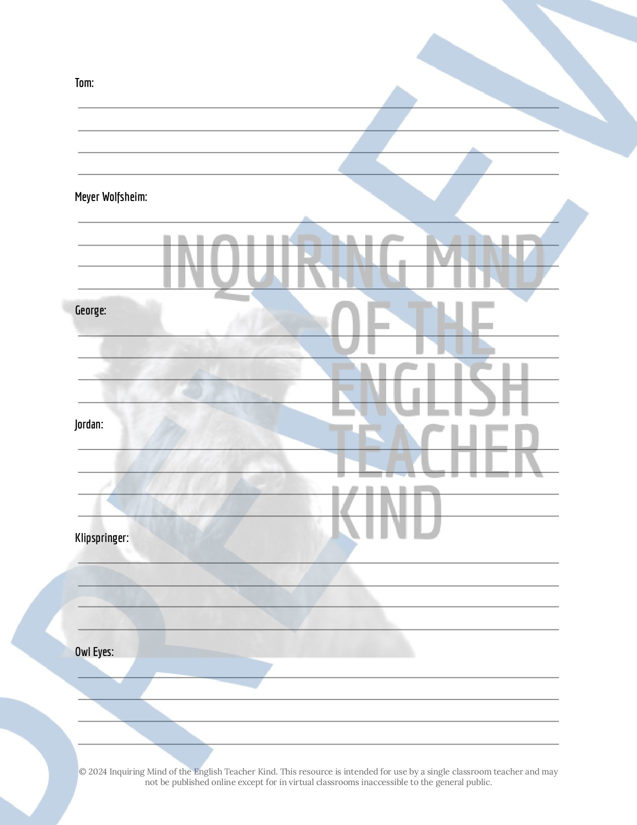 The Great Gatsby by F. Scott Fitzgerald Test, Answer Key, and Study Guide for High School