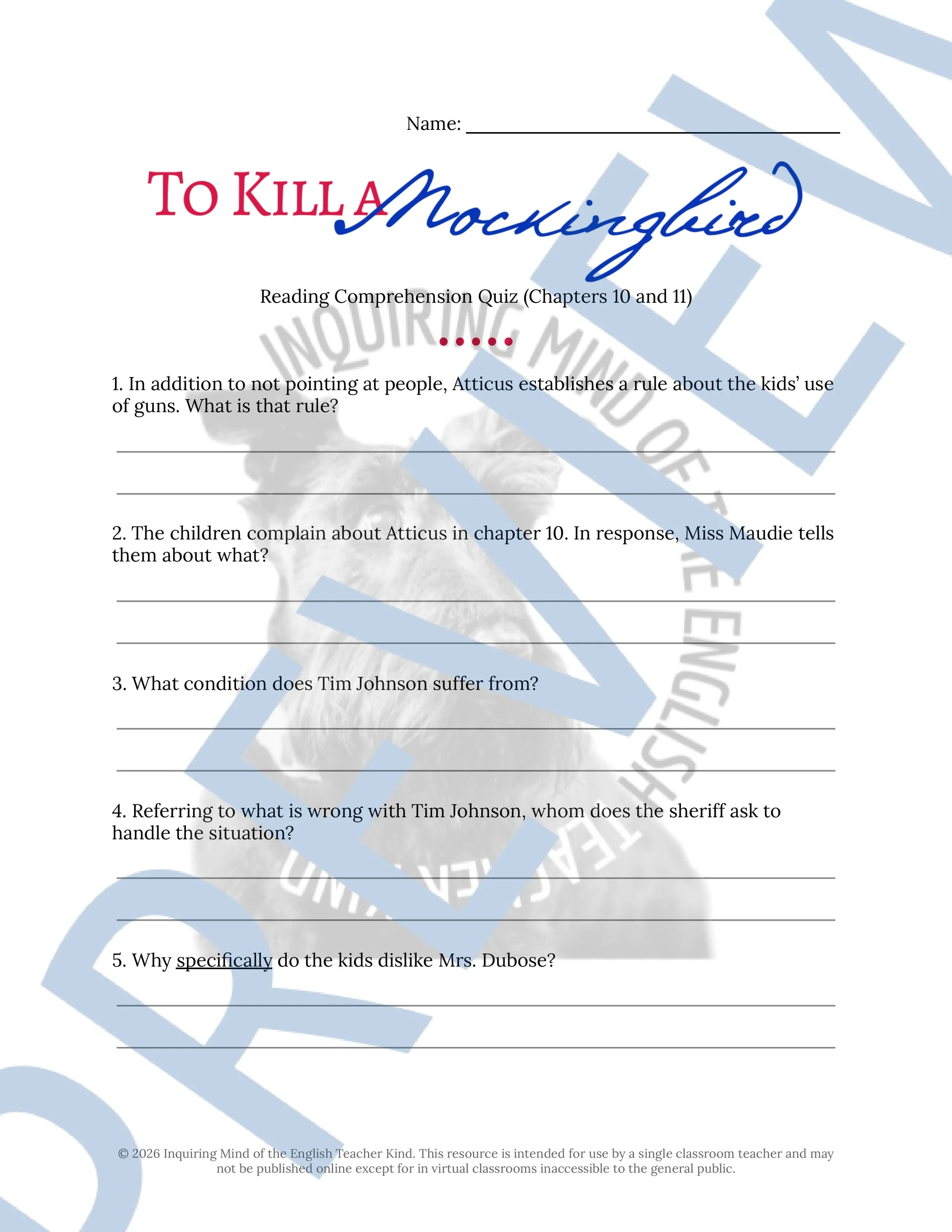 To Kill a Mockingbird Chapters 10 and 11 Quiz and Answer Key (3).jpg