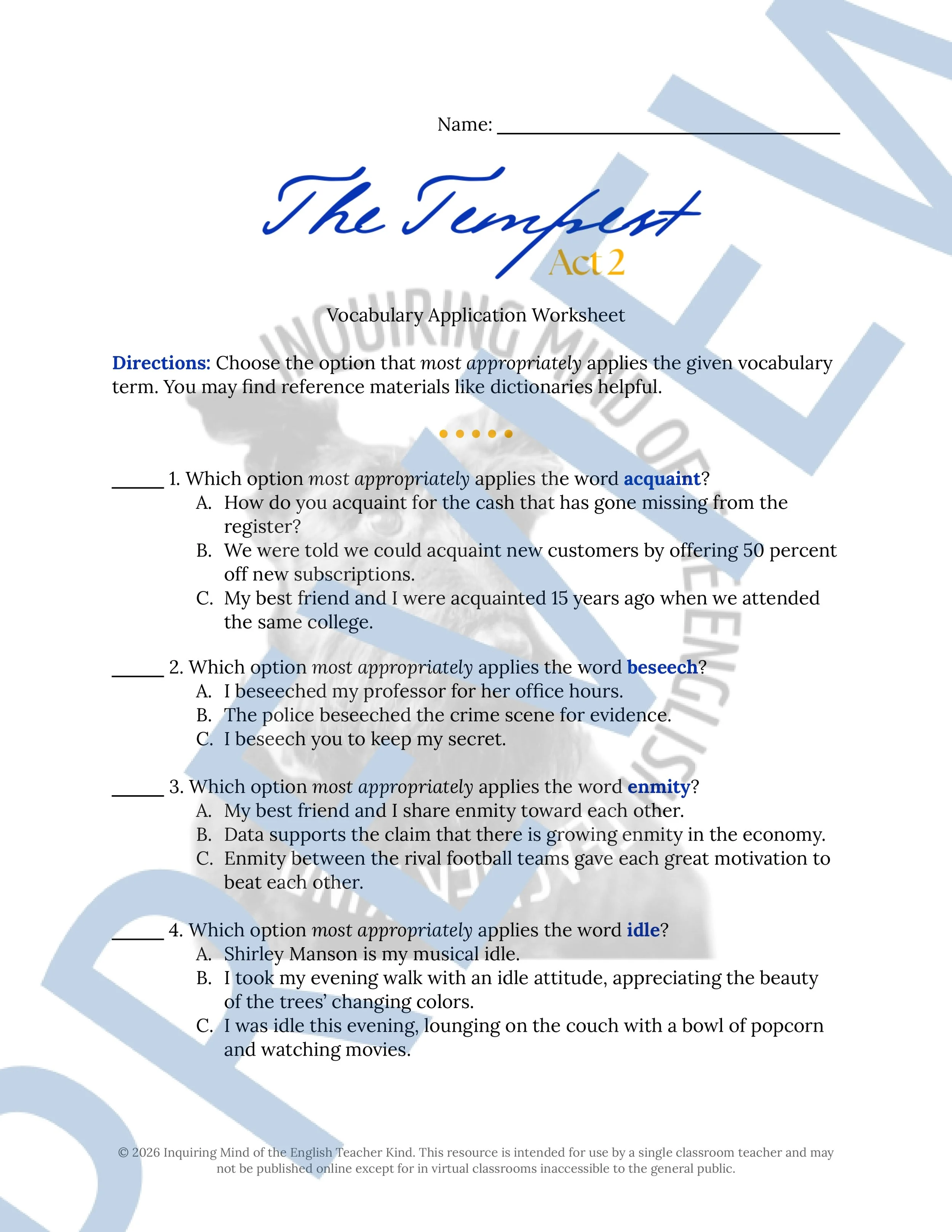 Shakespeare's The Tempest Act 2 Vocabulary Activities (1).jpg