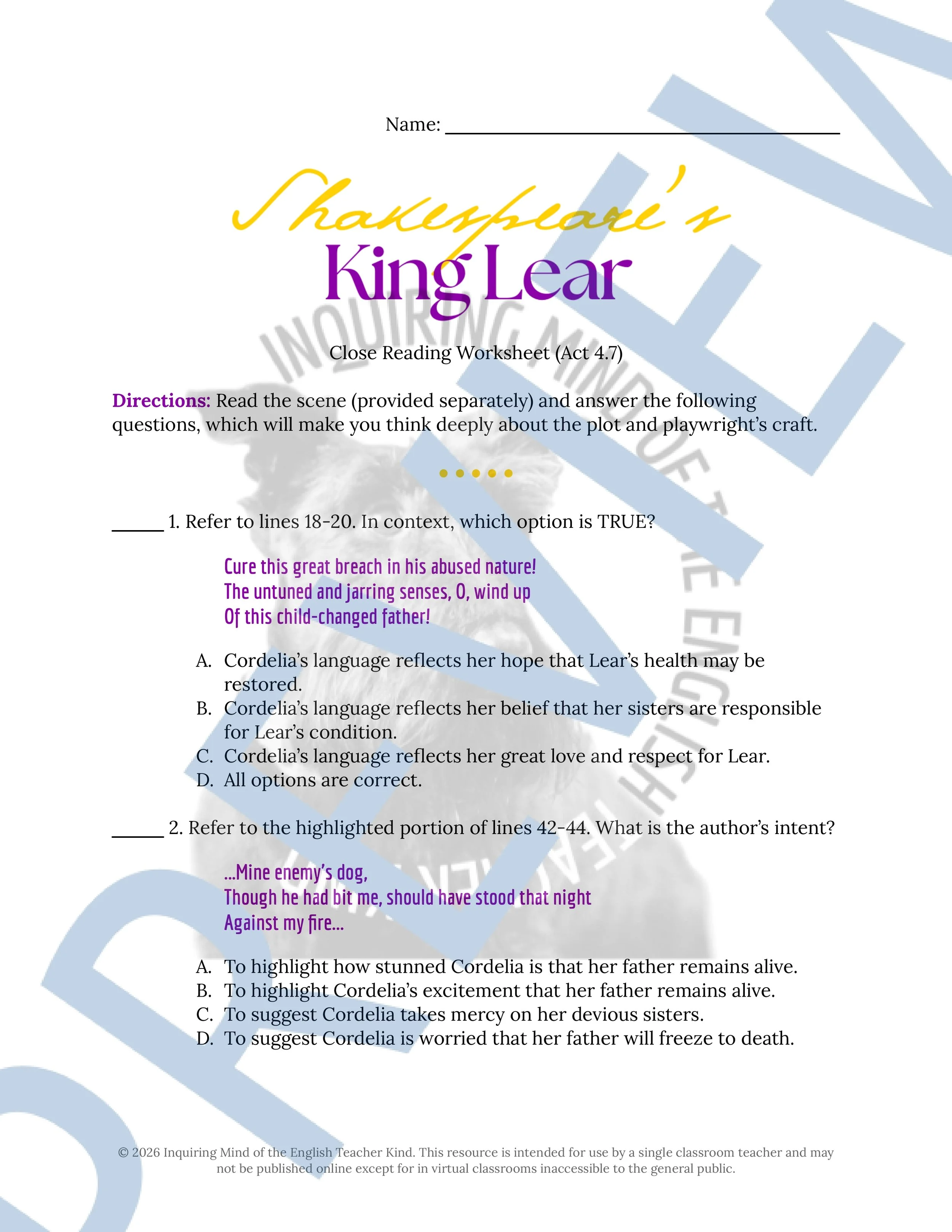 King Lear Act 4 Scene 7 Close Reading Analysis Worksheet (1).jpg