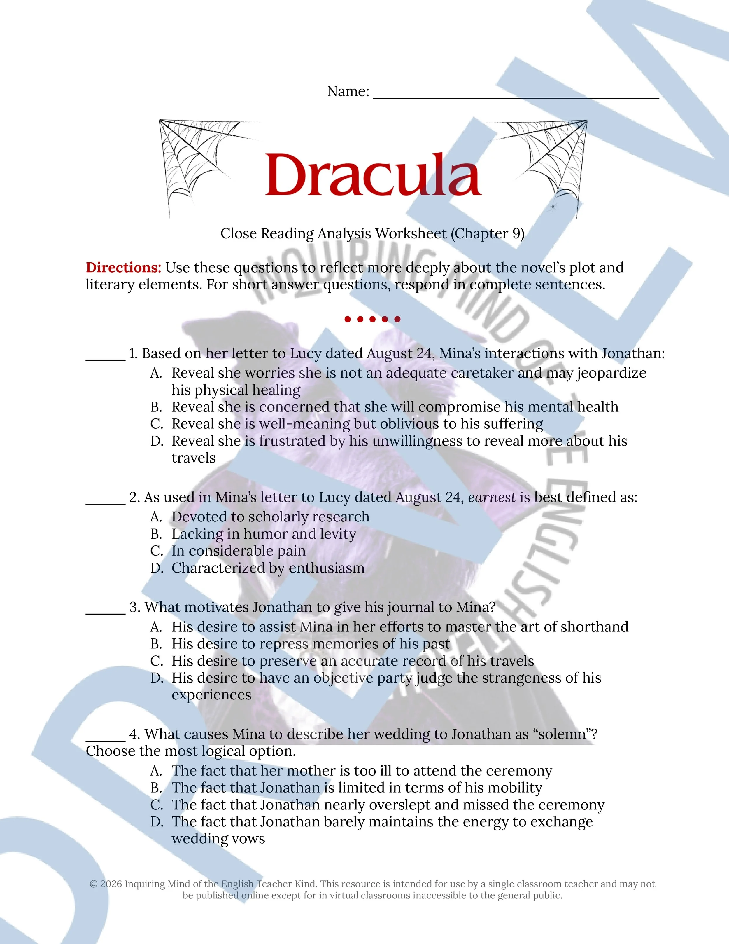 Dracula Chapter 9 Close Reading Analysis Worksheet and Answer Key for High School English Language Arts (1).jpg