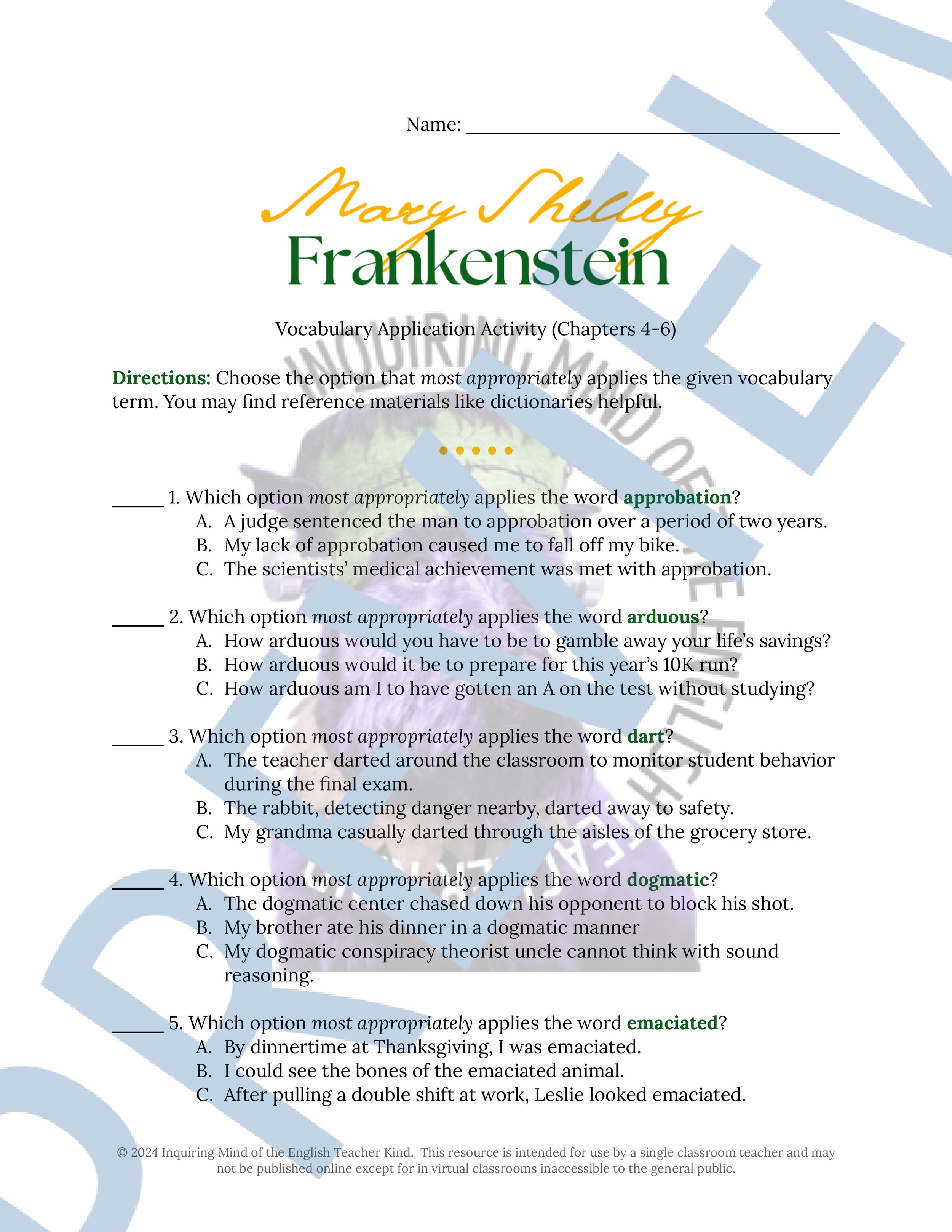 Frankenstein Chapters 4, 5, and 6 Vocabulary Activities (1).jpg