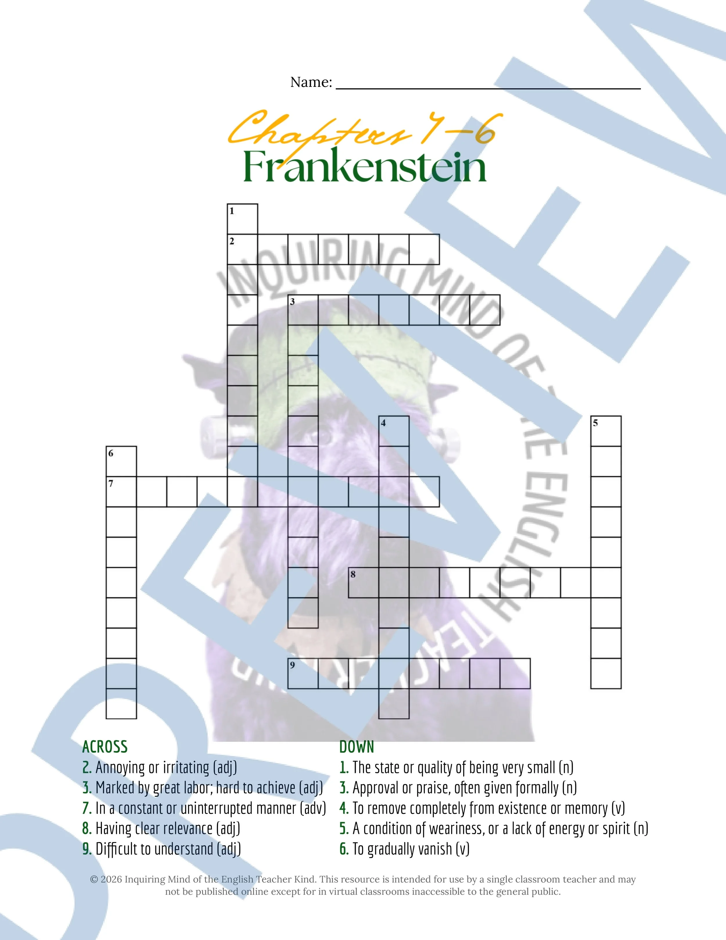 Frankenstein Chapters 4, 5, and 6 Vocabulary Activities (3).jpg