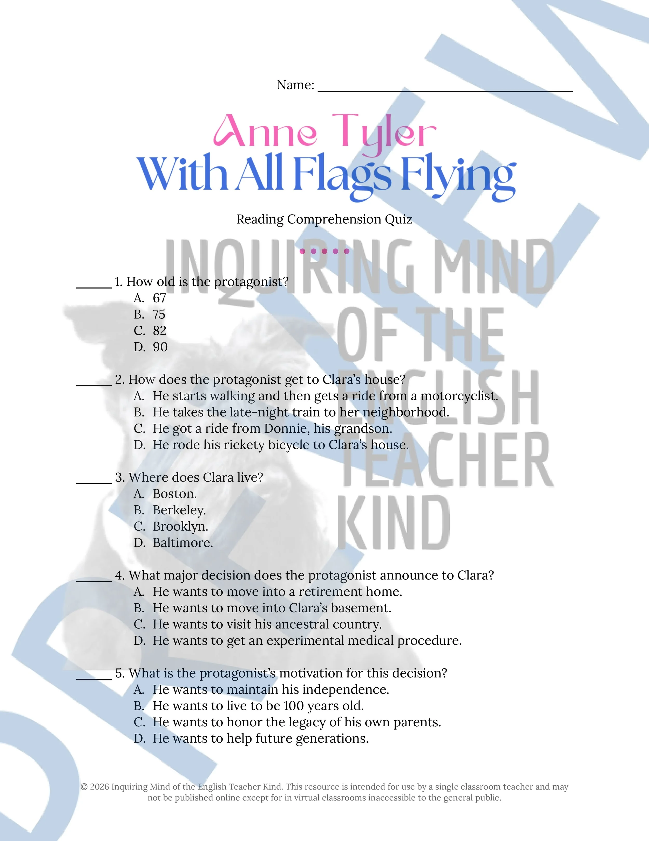 With All Flags Flying by Anne Tyler Quiz and Answer Key (1).jpg