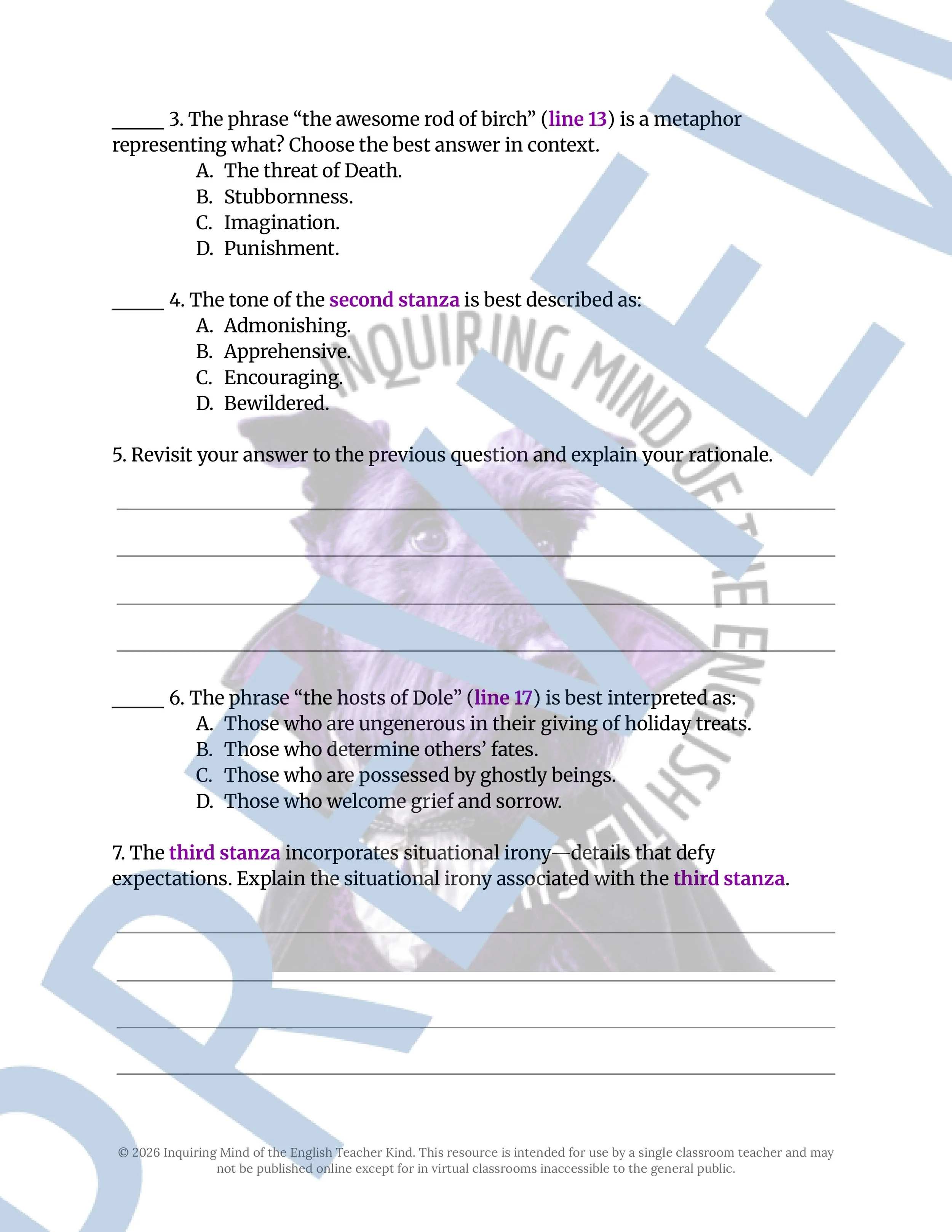 Halloween by John Kendrick Bangs Poetry Analysis Worksheet for High School English Language Arts (3).jpg
