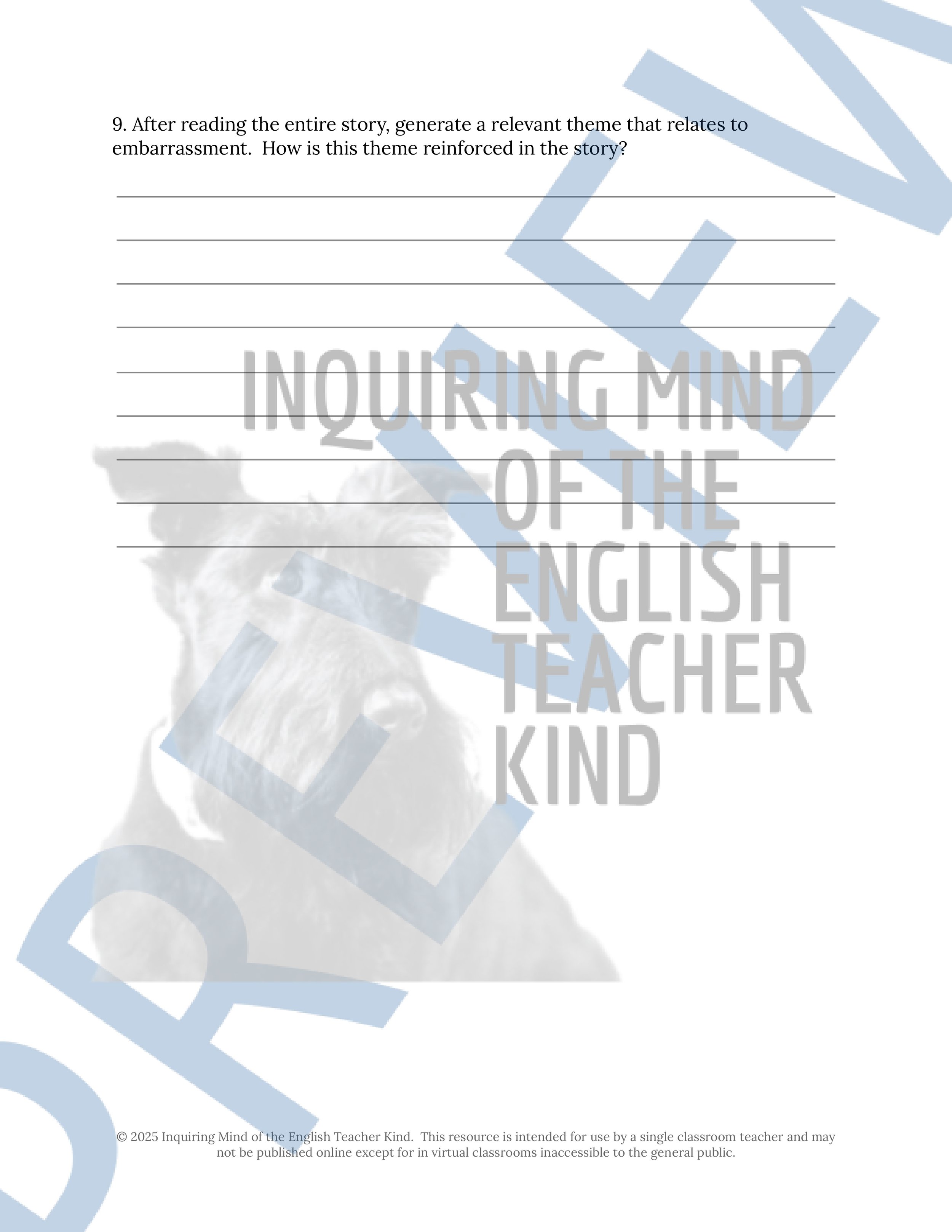 "The Lie" by Kurt Vonnegut Quiz, Close Reading Analysis Worksheet, Vocabulary Activities, and Answer Keys for High School from Inquiring Mind of the English Teacher Kind