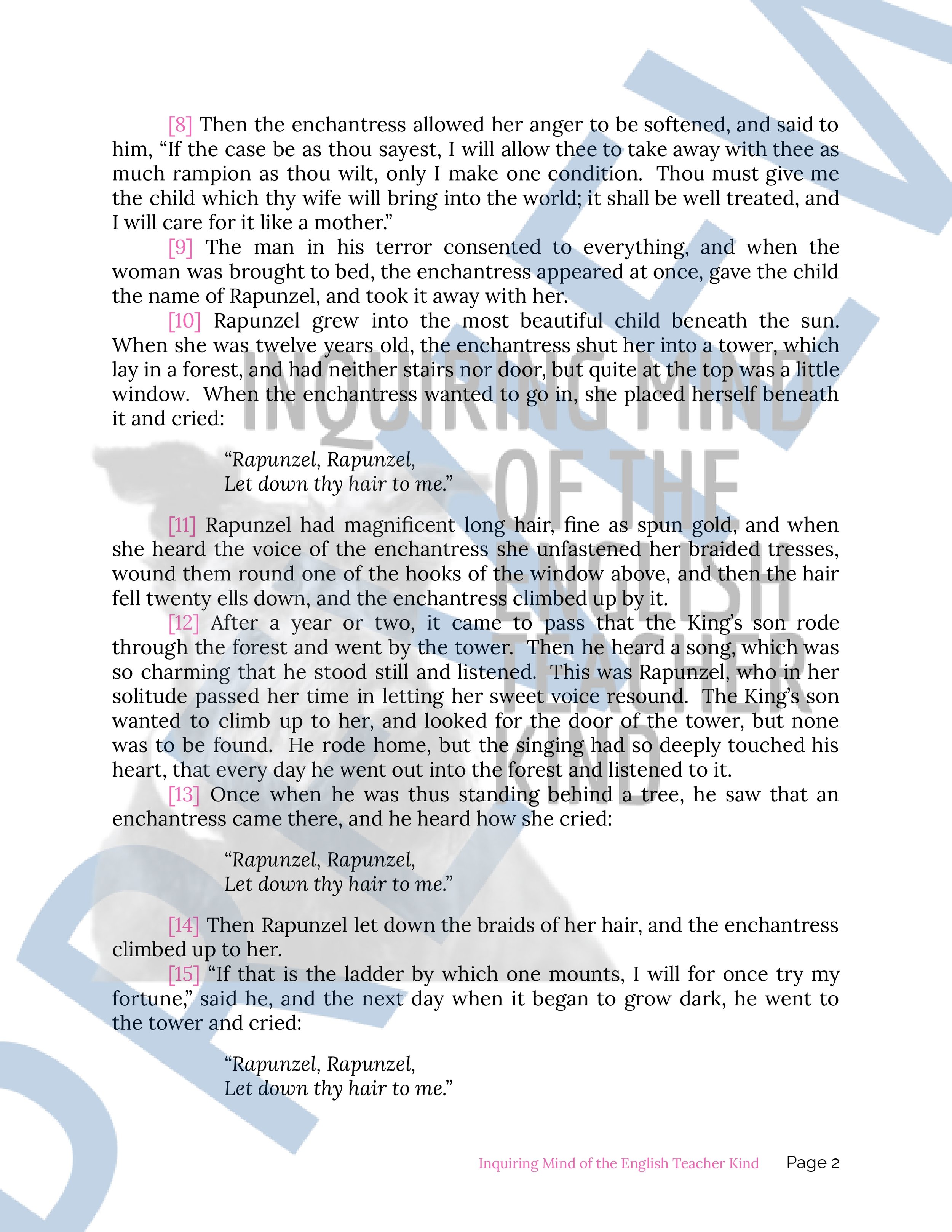 Rapunzel by the Brothers Grimm Fairy Tale (2).jpg
