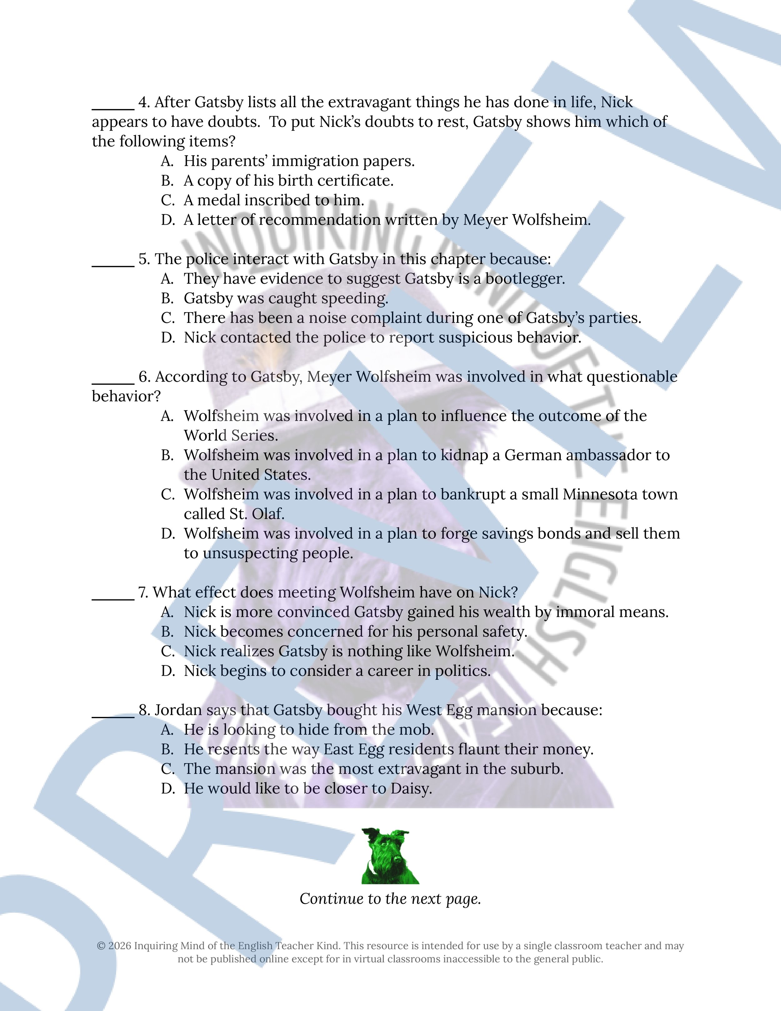 The Great Gatsby Chapter 4 Quiz and Answer Key for High School American Literature (2).jpg