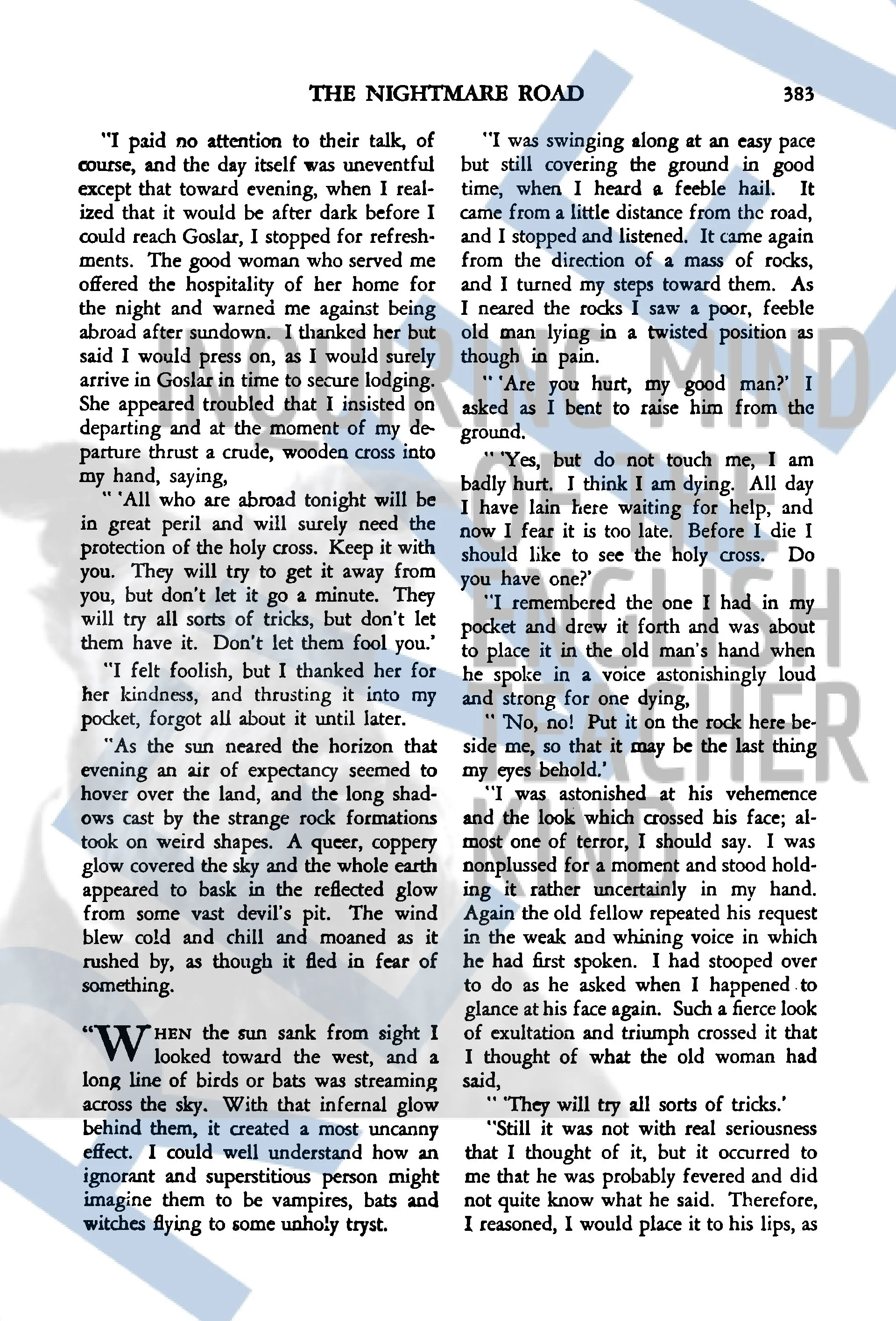 The Nightmare Road by Florence Crow Halloween Horror Short Story Quiz and Answer Key from Inquiring Mind of the English Teacher Kind (8).jpg