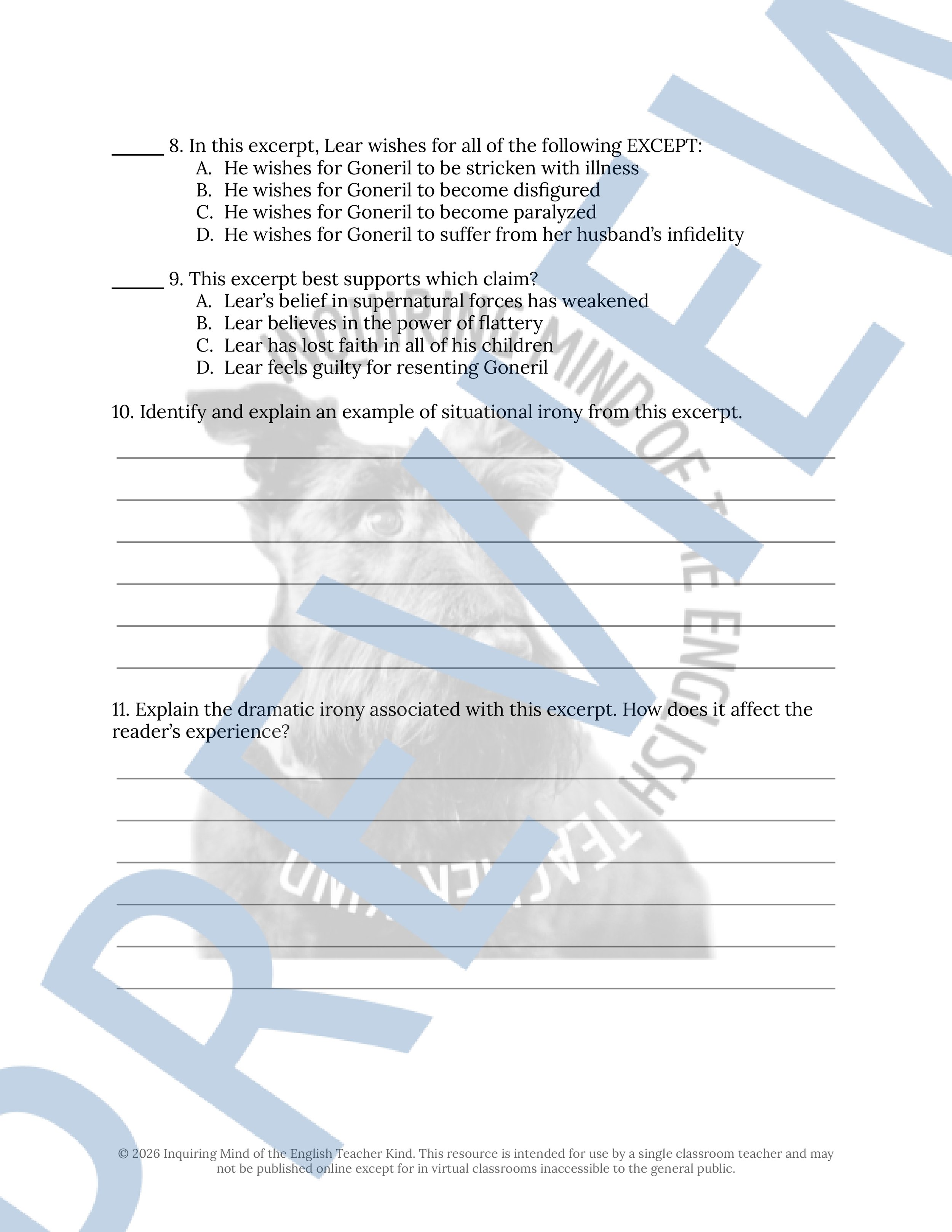 King Lear Act 2 Scene 4 Close Reading Analysis Worksheet (3).jpg