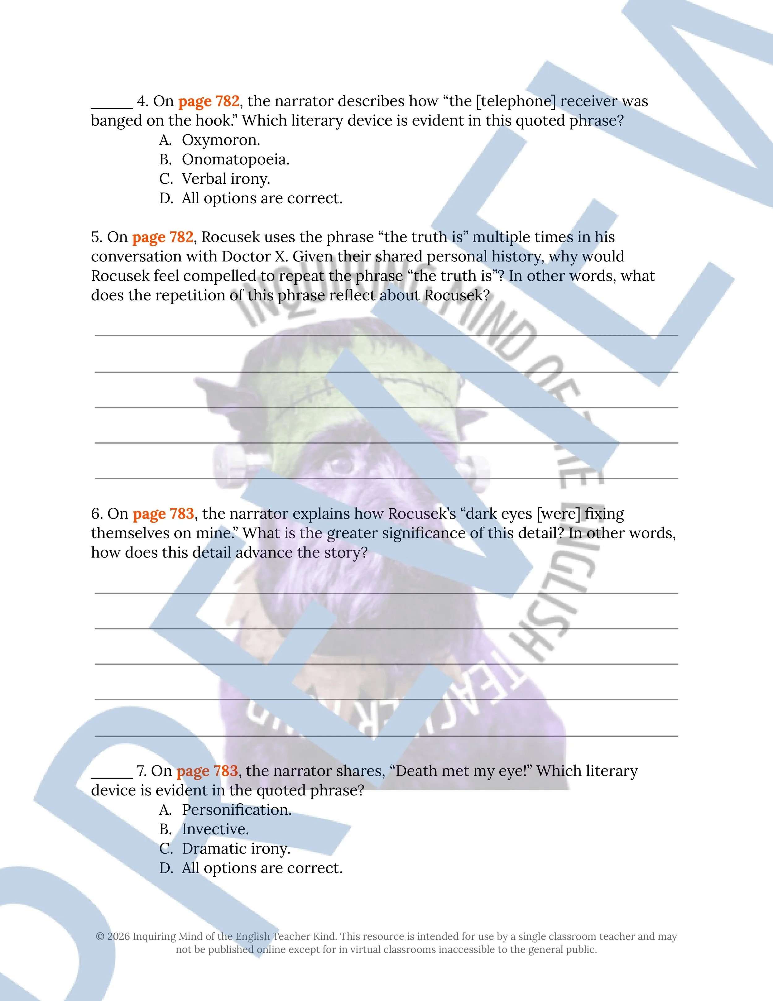 Out of the Grave by Eldridge Morton Close Reading Analysis Worksheet - High School Short Story Activity for the Fall and Halloween Seasons (2).jpg