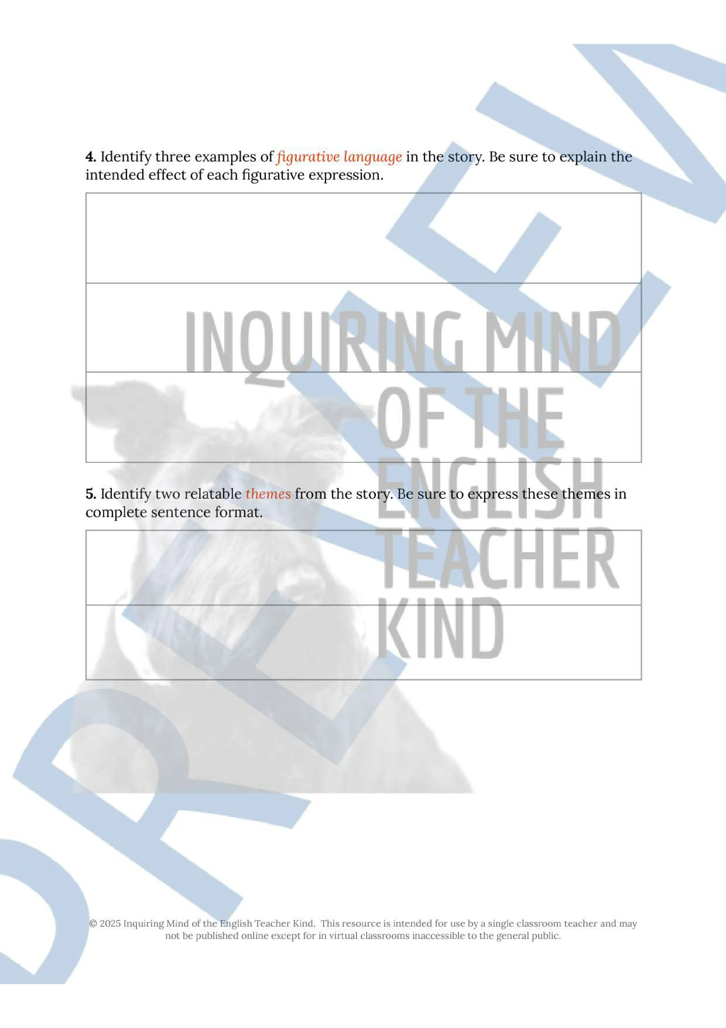 High School Creative Writing Unit Plan for Drafting Realistic Fiction Short Stories from Inquiring Mind of the English Teacher Kind (3).jpg