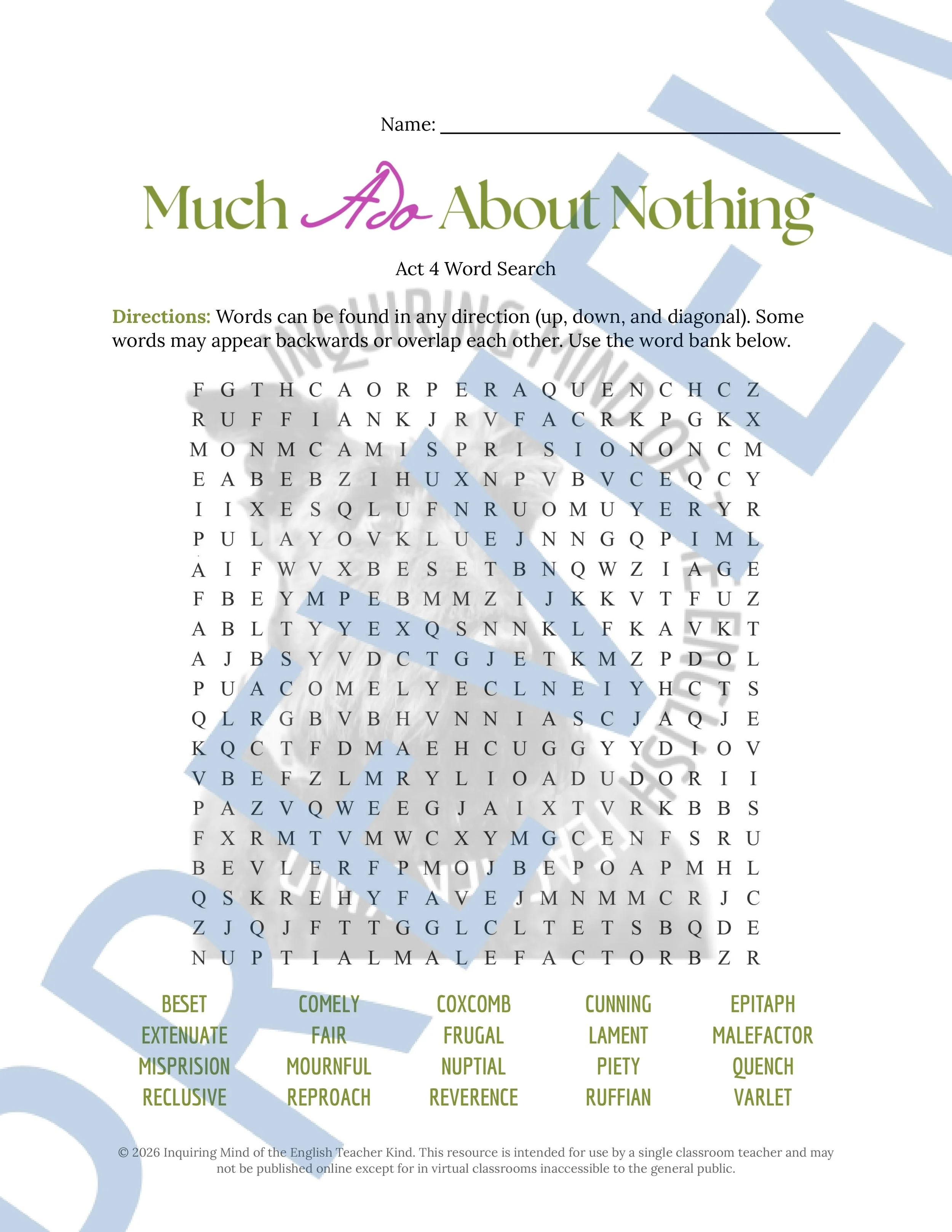 Much Ado About Nothing Act 4 Vocabulary Activities (4).jpg