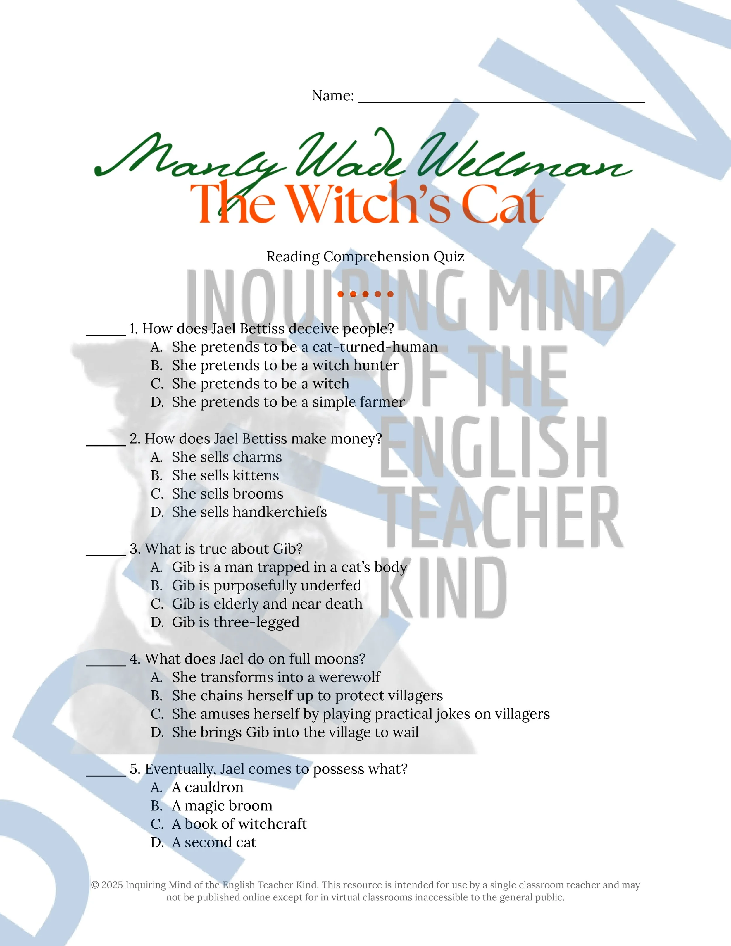 13 Halloween Short Stories for High School Reading Comprehension Quizzes and Answer Keys from Inquiring Mind of the English Teacher Kind