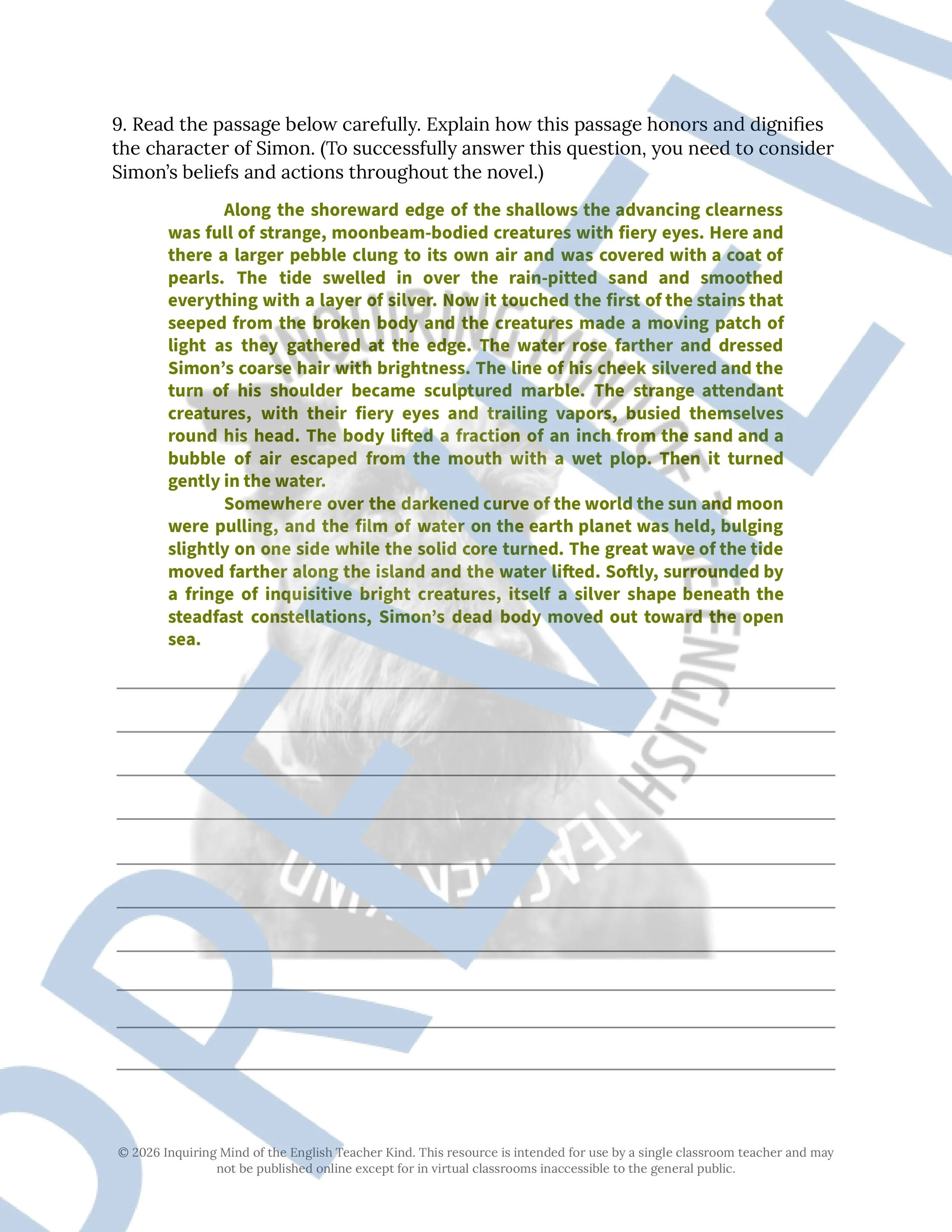 Lord of the Flies Chapter 9 Close Reading Analysis Worksheet (4).jpg