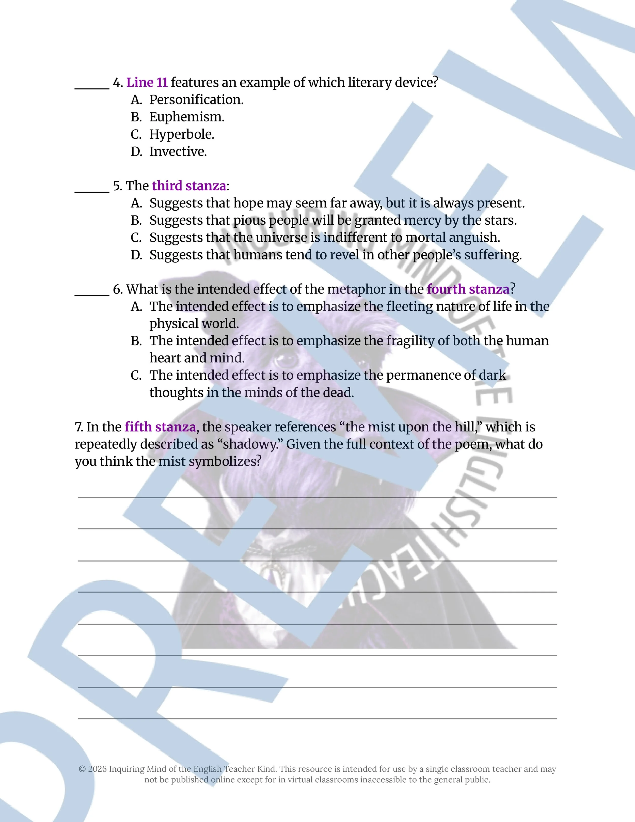 Spirits of the Dead by Edgar Allan Poe Poetry Analysis Worksheet (3).jpg