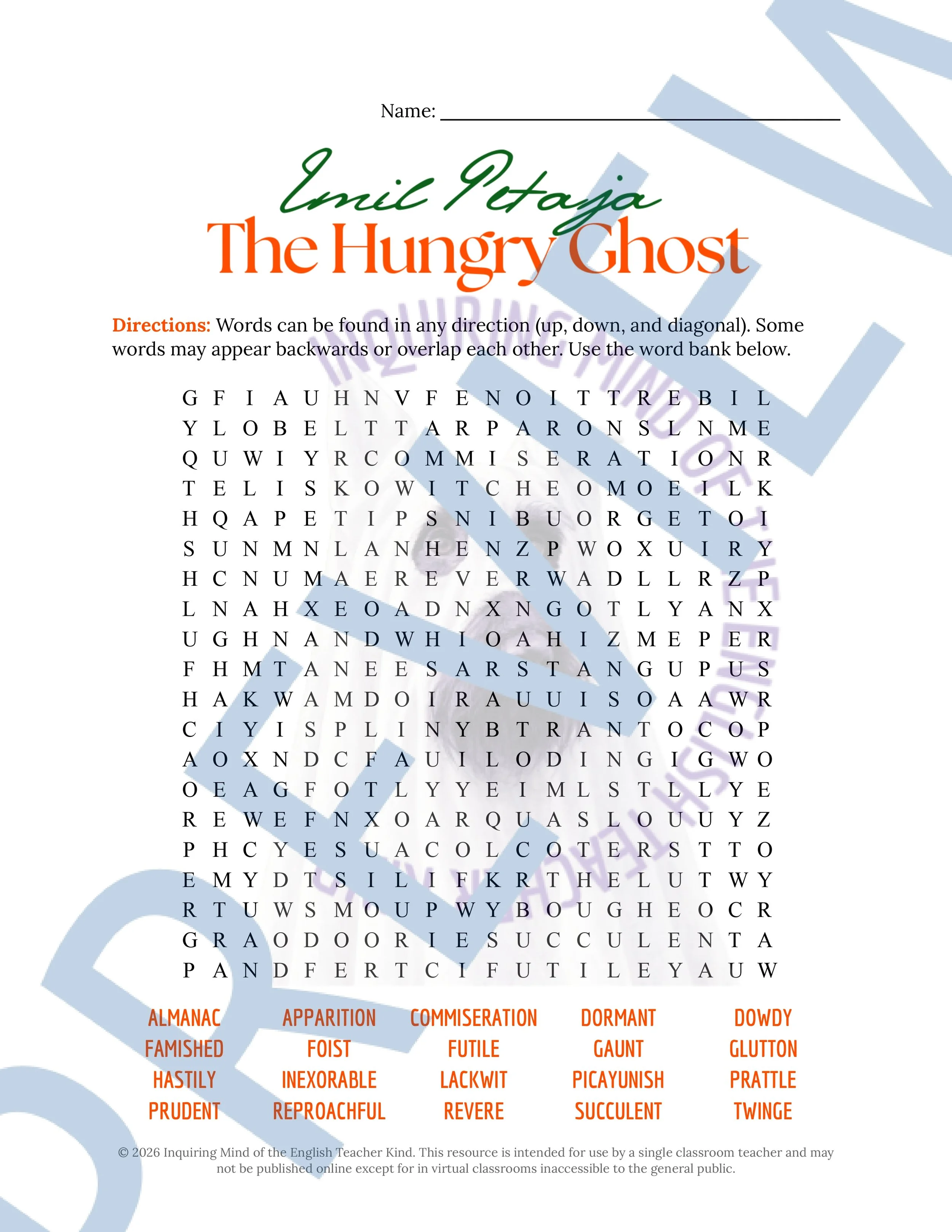 The Hungry Ghost Short Story Vocabulary Activities (4).jpg