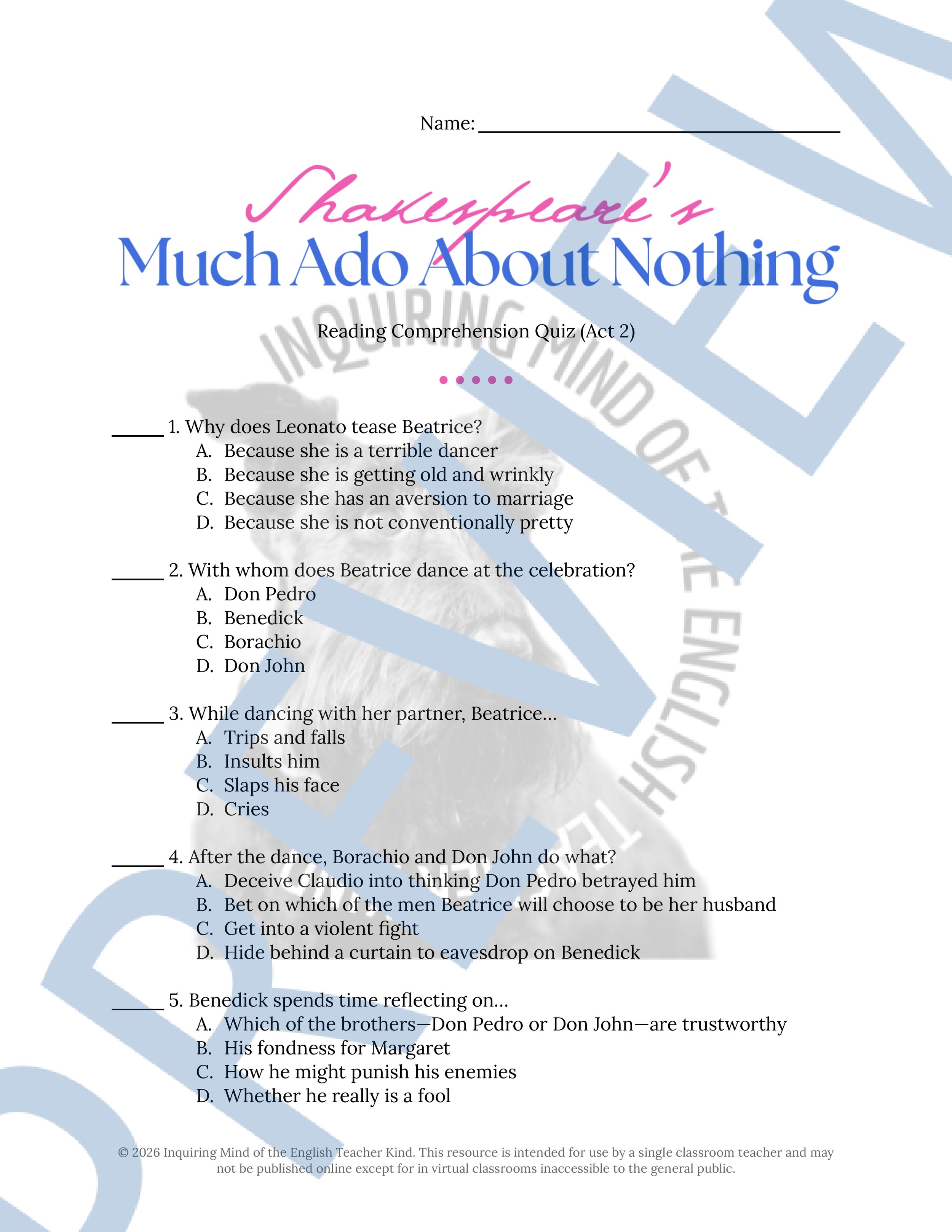 Much Ado About Nothing Act 2 Quiz and Answer Key (1).jpg