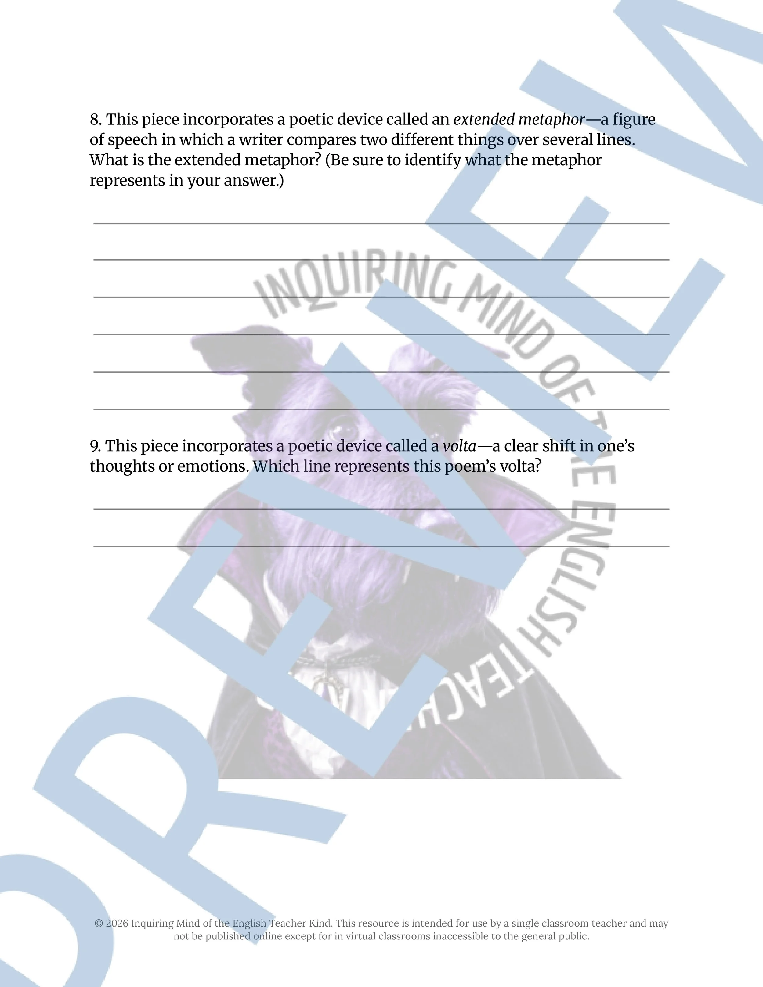 Vampires by Dorothy Quick Poetry Analysis Worksheet for High School English and the Halloween Season (3).jpg