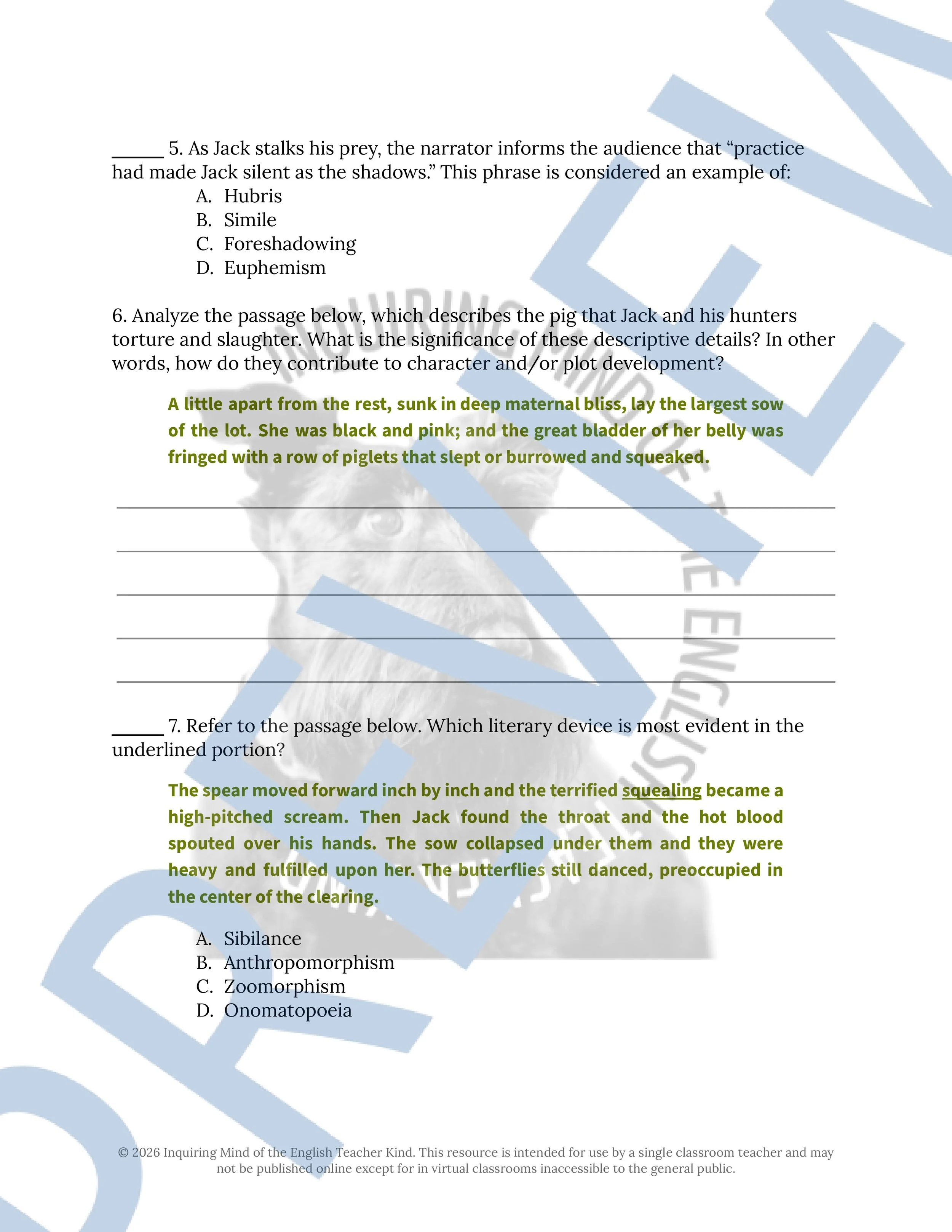Lord of the Flies Chapter 8 Close Reading Analysis Worksheet (3).jpg
