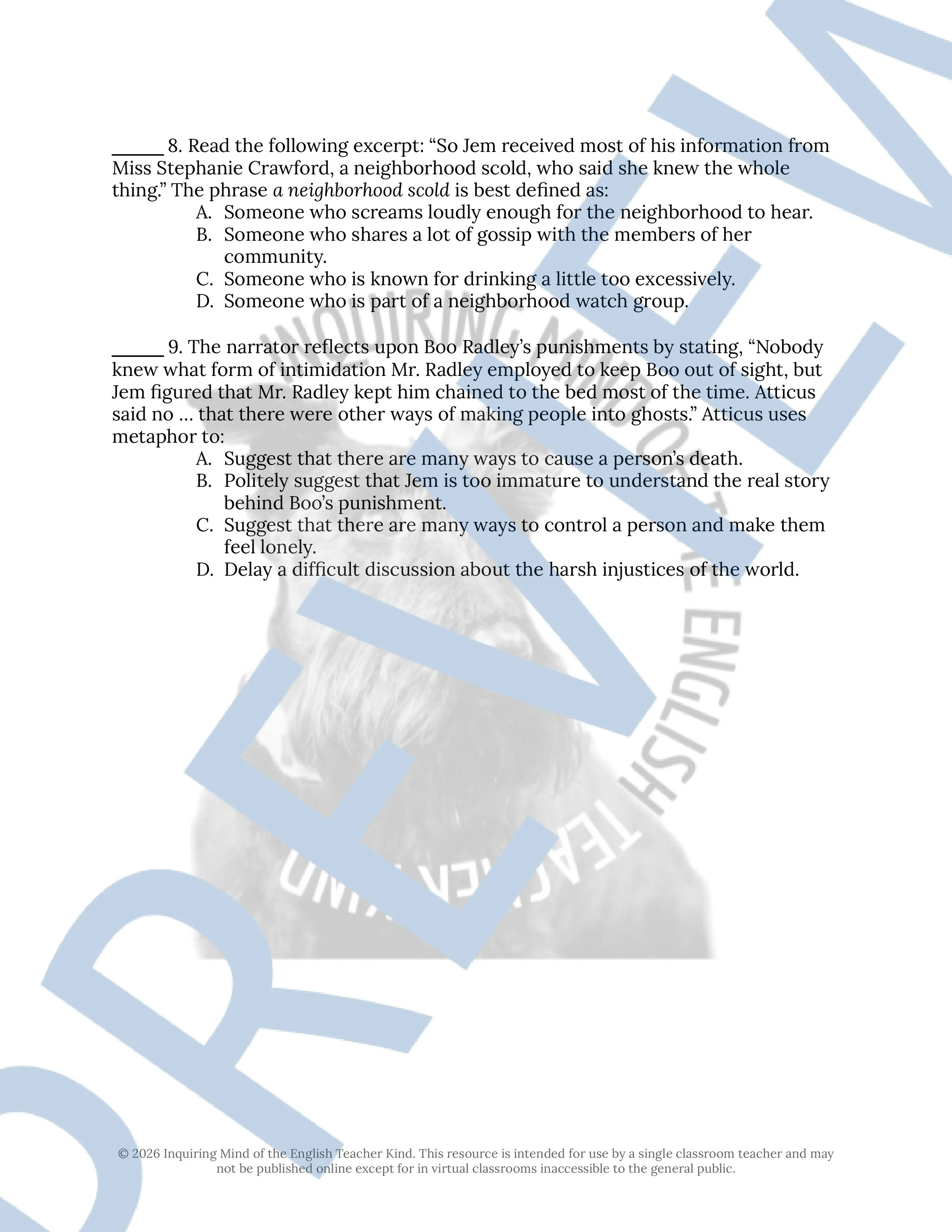 To Kill a Mockingbird Chapter 1 Close Reading Analysis Worksheet (3).jpg