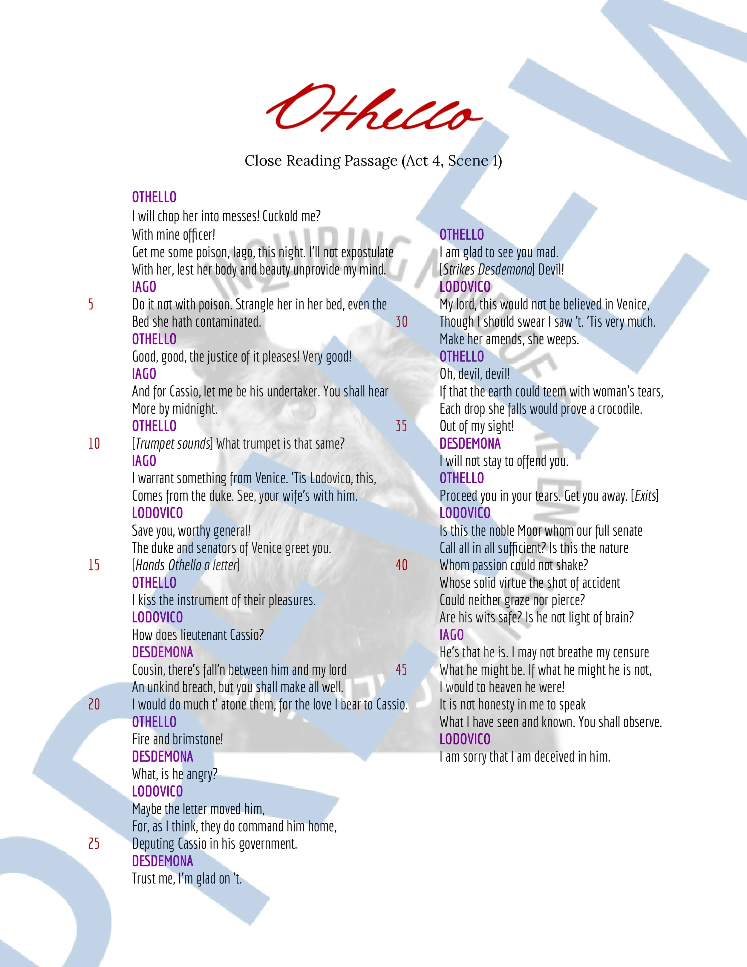 Othello Act 4.1 Close Reading Analysis Worksheet (4).jpg