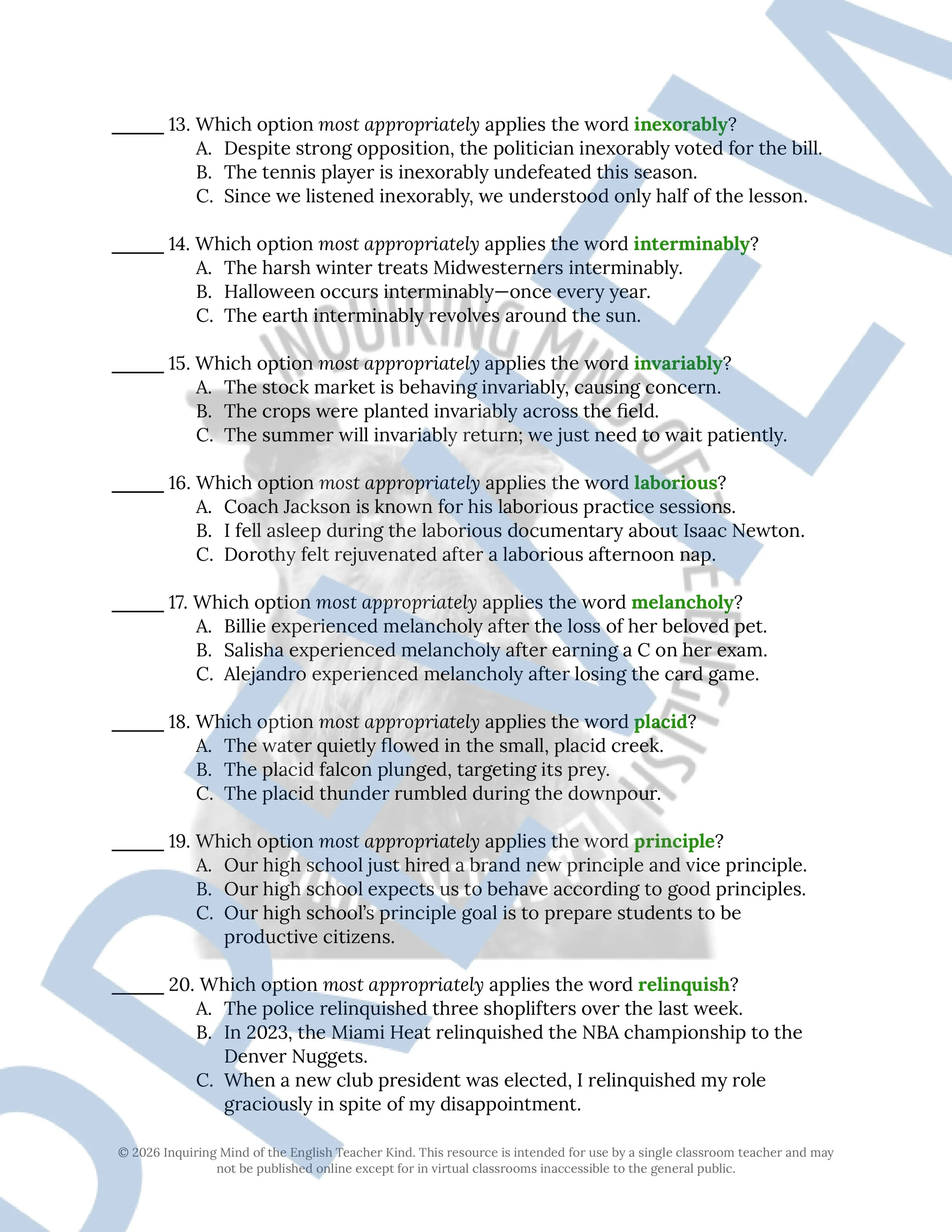 The Birthmark by Nathaniel Hawthorne Vocabulary Activities (3).jpg