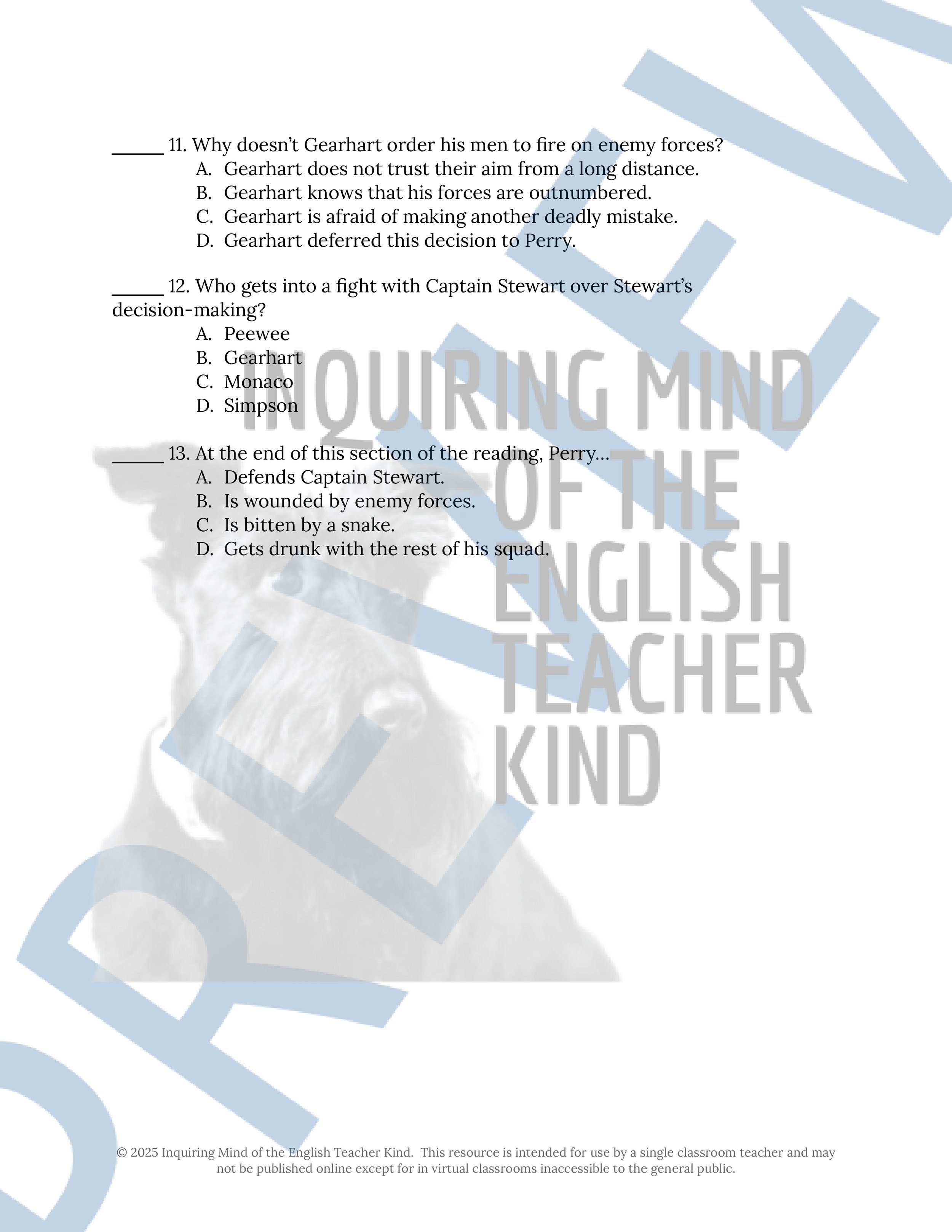 Fallen Angels Quizzes, Worksheets, Research Project, Test, and Answer Keys Mega Bundle from Inquiring Mind of the English Teacher Kind