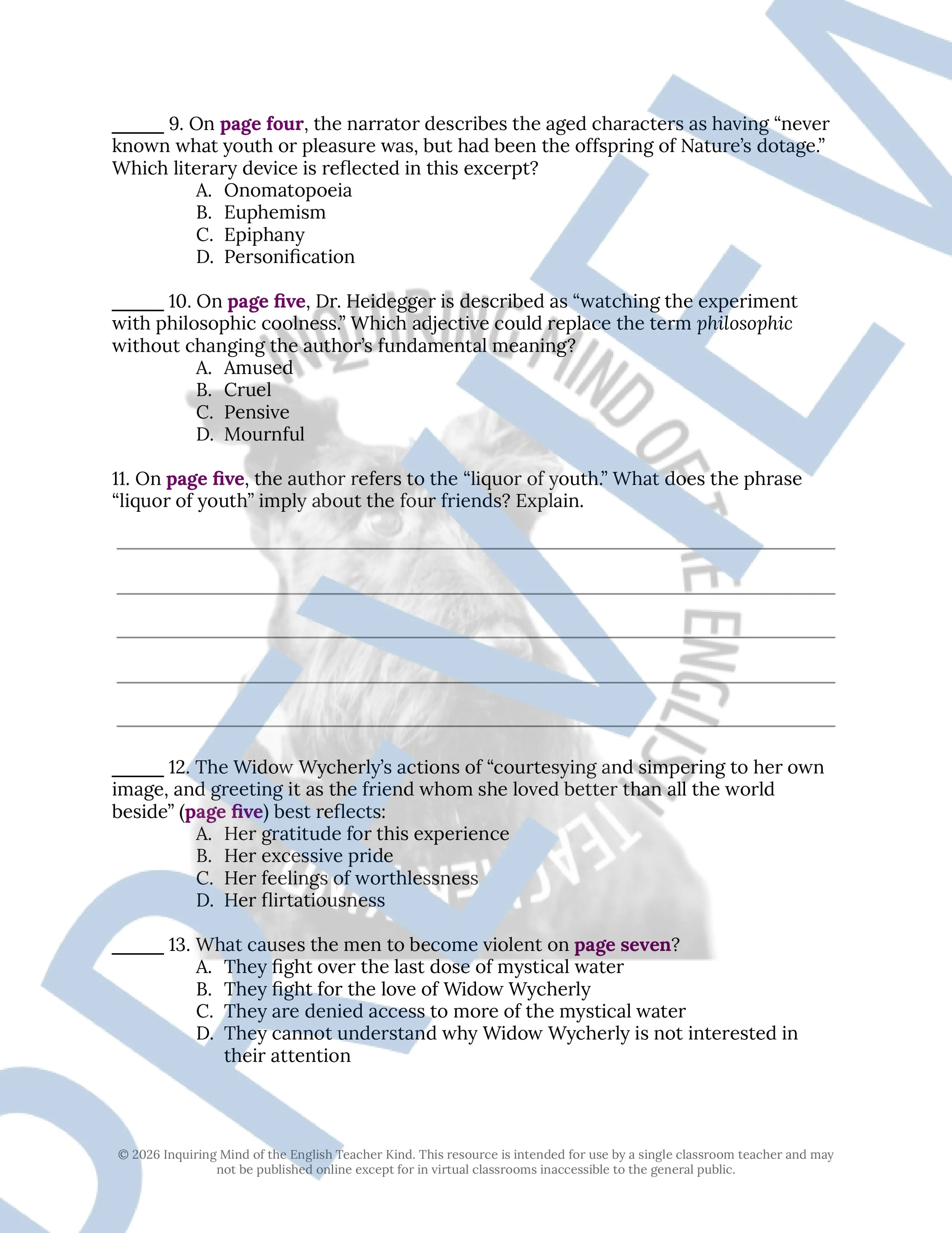 Doctor Heidegger's Experiment Close Reading Analysis Worksheet (3).jpg