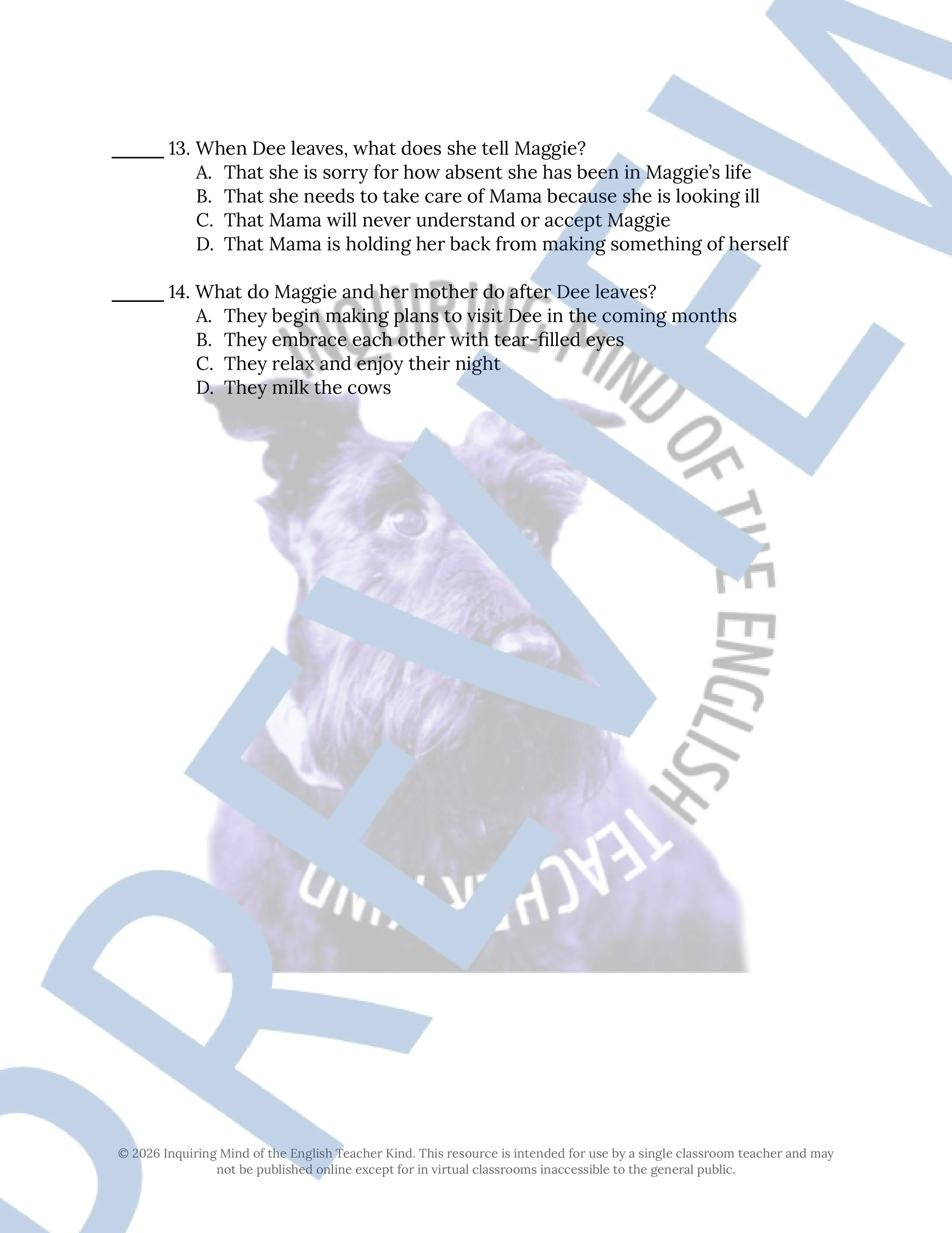 Everyday Use by Alice Walker Quiz and Answer Key (3).jpg