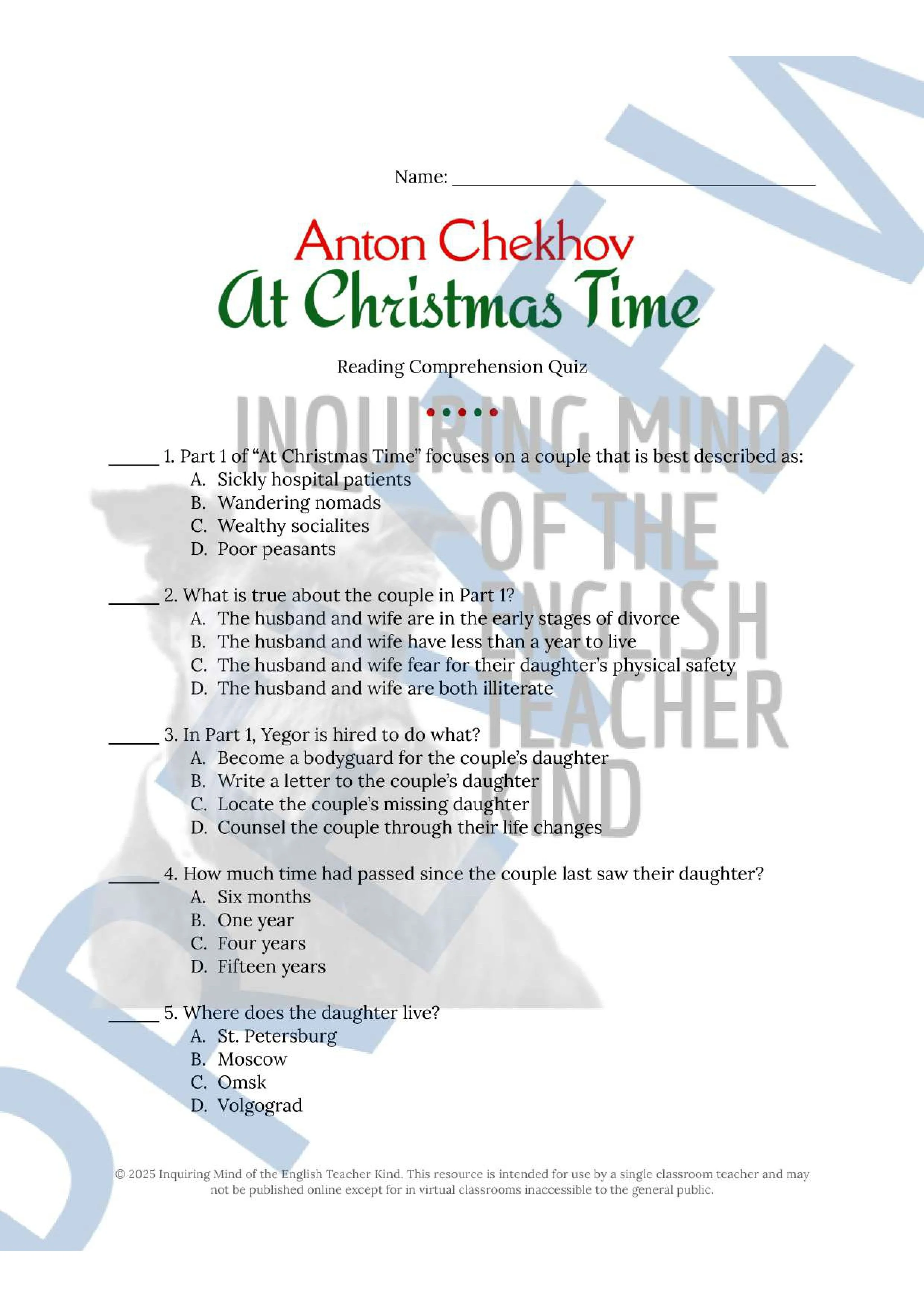 At Christmas Time by Anton Chekhov Short Story Activities (1).jpg