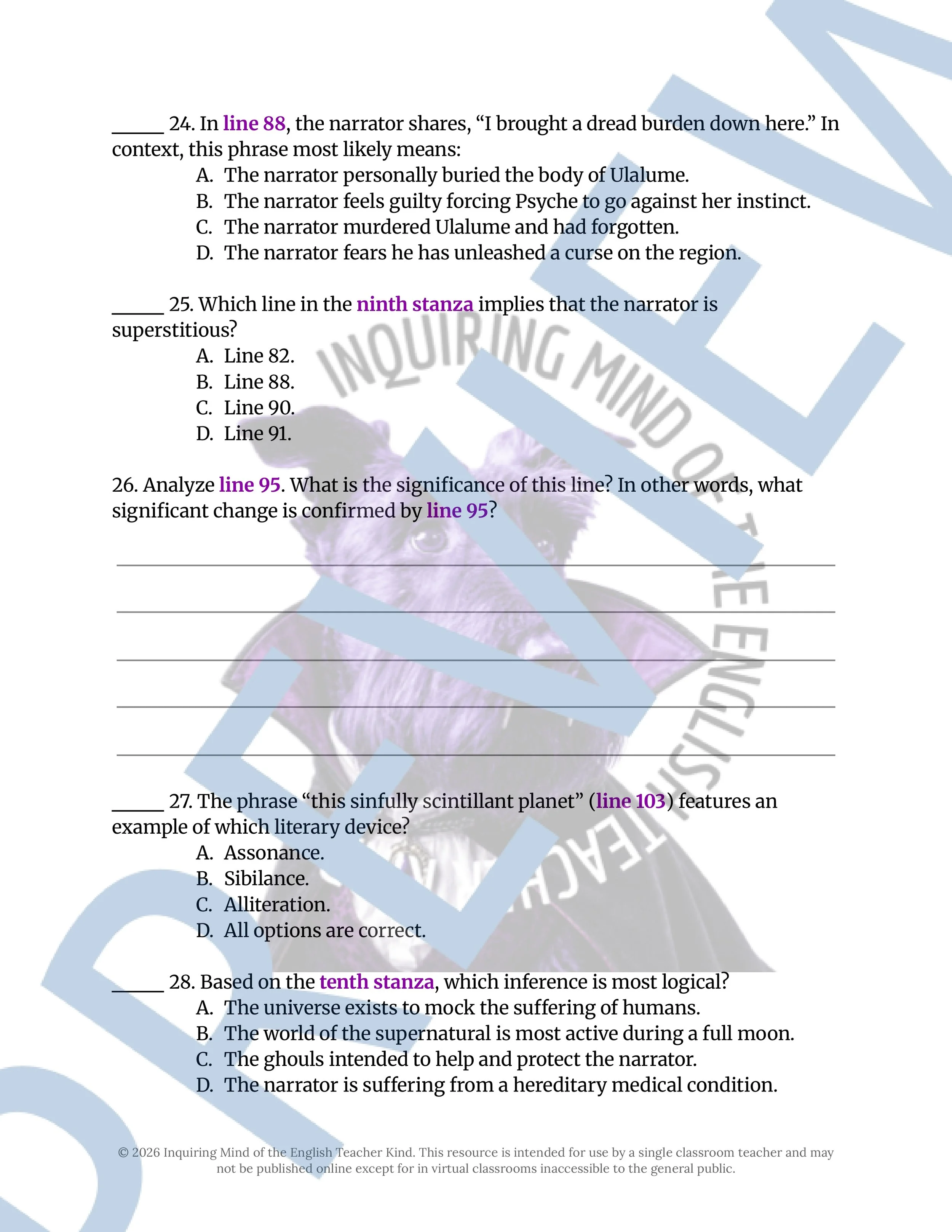 Ulalume by Edgar Allan Poe Poem Analysis Worksheet and Answer Key (10).jpg